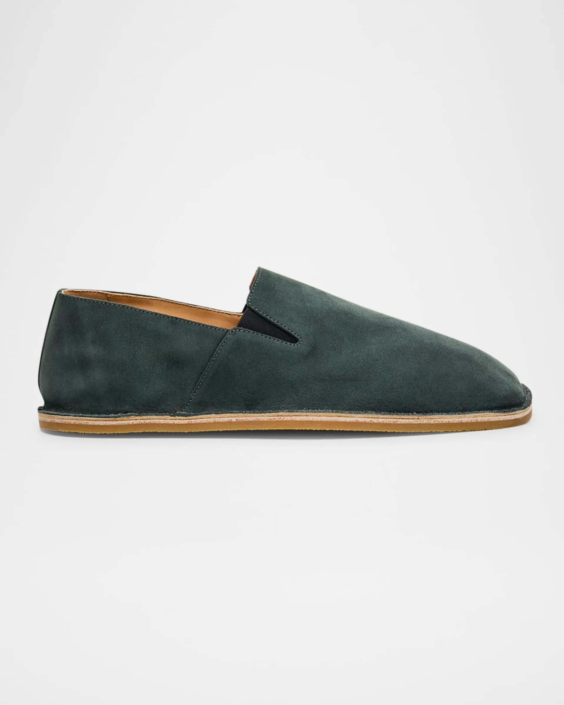 Men's Leather Slip-On Espadrilles