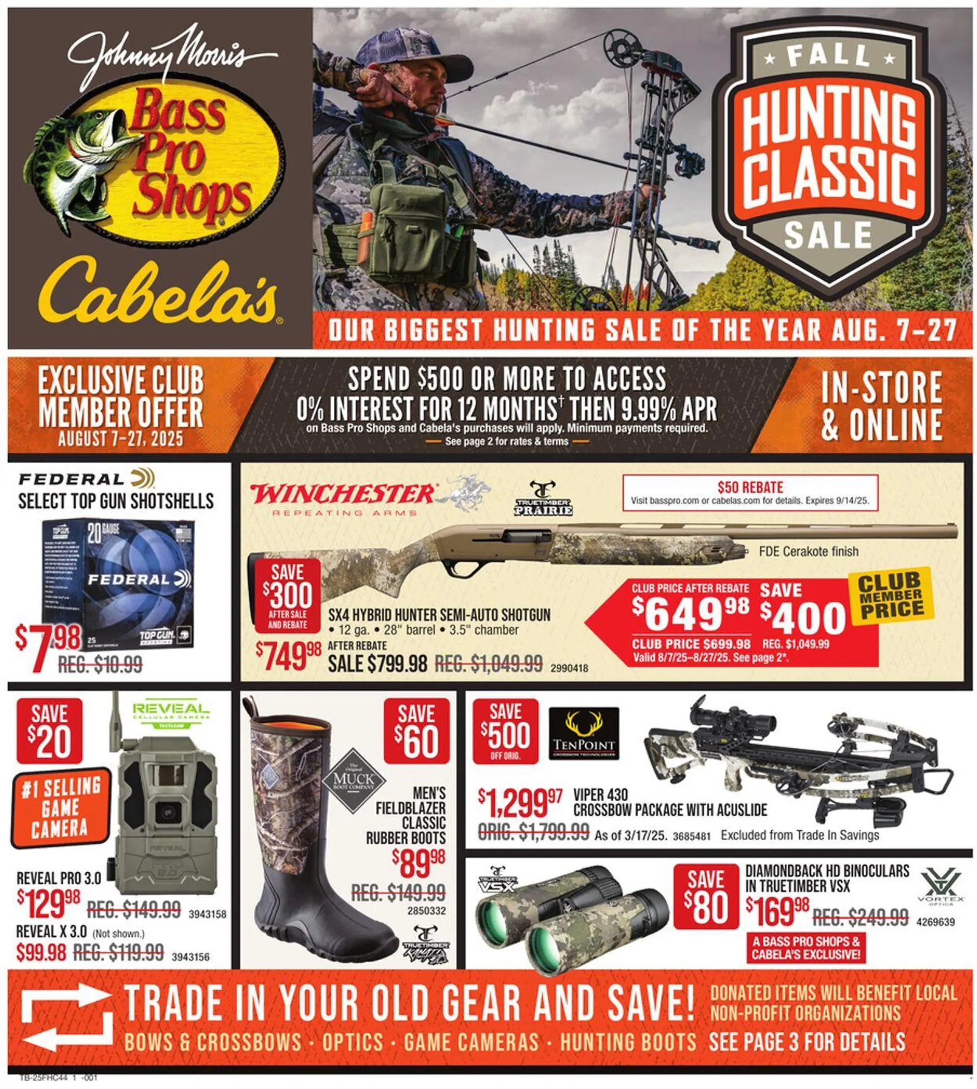Weekly ad Bass Pro Current weekly ad from August 7 to August 27 2025 - Page 1