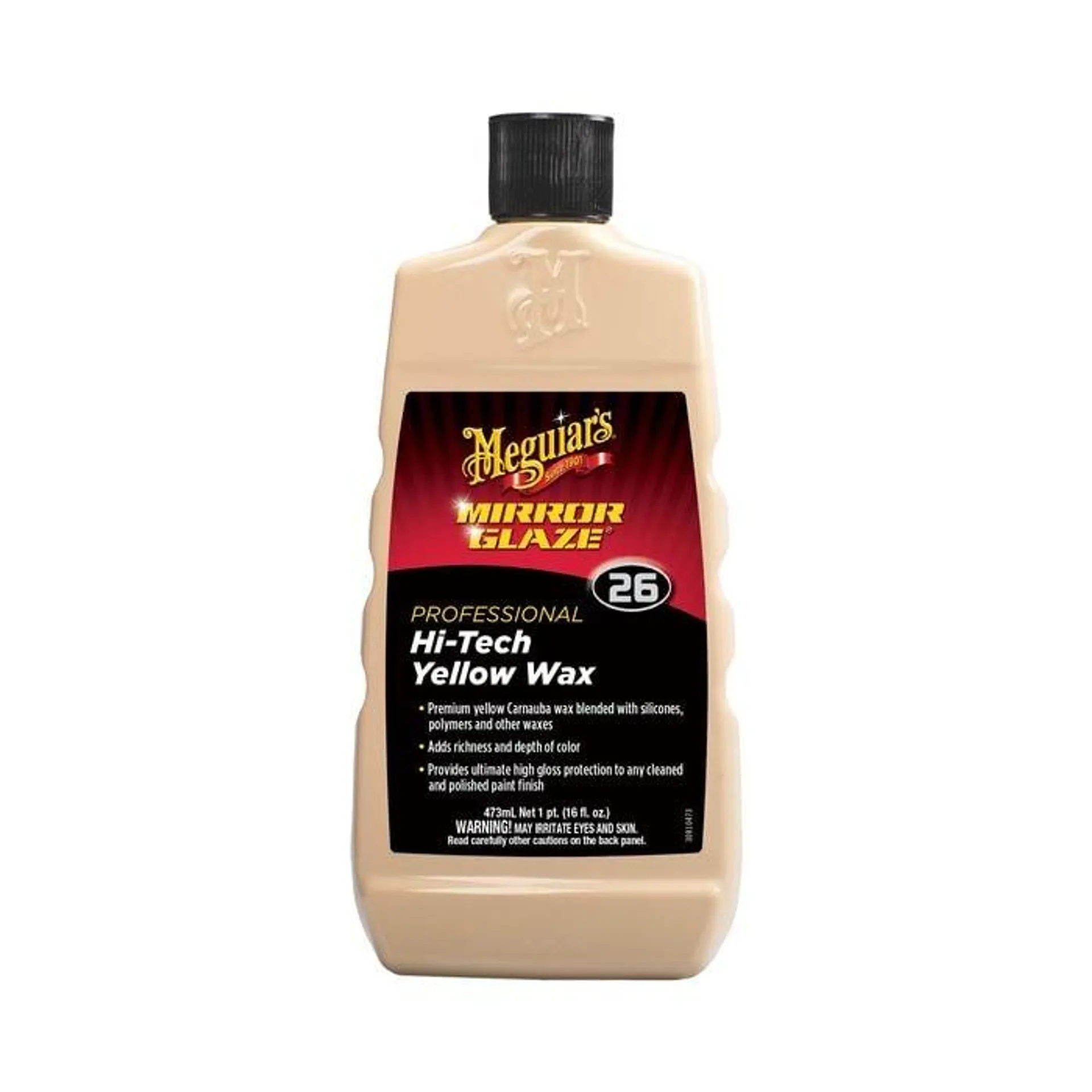 Meguiar's M26 Mirror Glaze Hi-Tech Yellow Liquid Wax 16oz