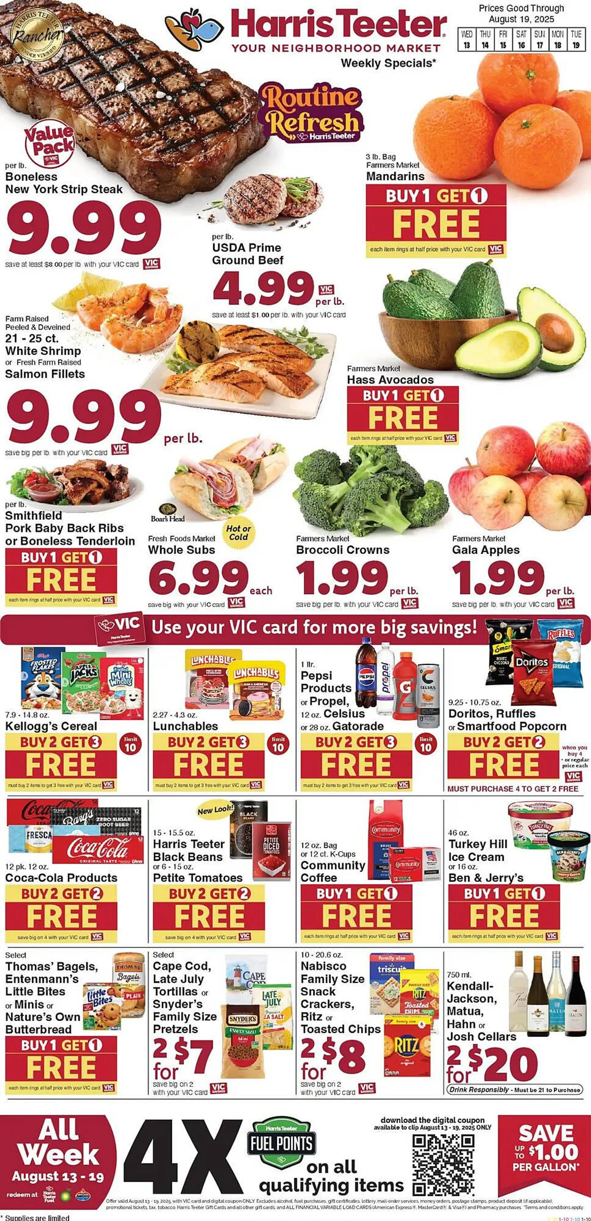 Weekly ad Harris Teeter Weekly Ad from August 13 to August 19 2025 - Page 1