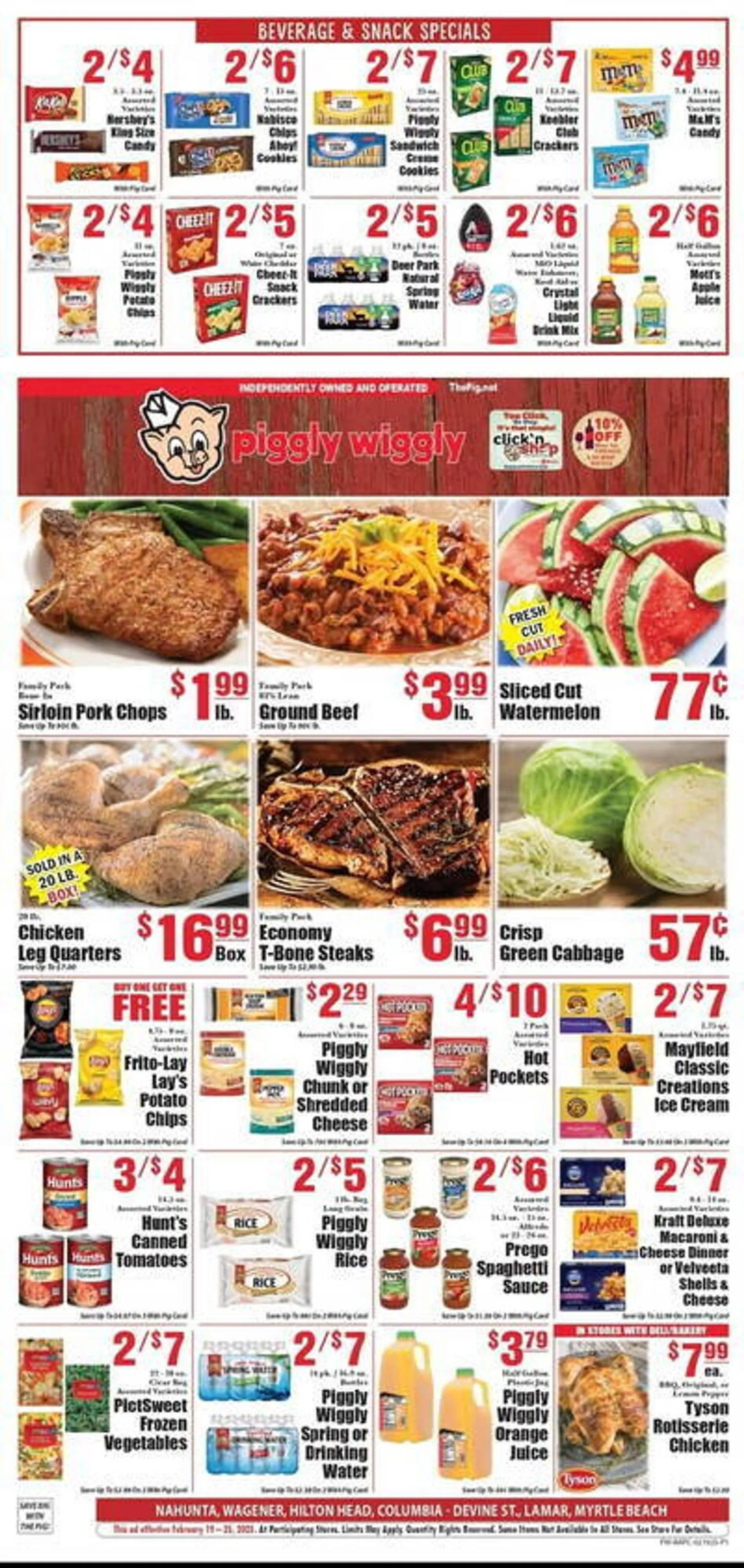 Catálogo de Piggly Wiggly Weekly Ad 19 de febrero al 25 de febrero 2025 - Página 1