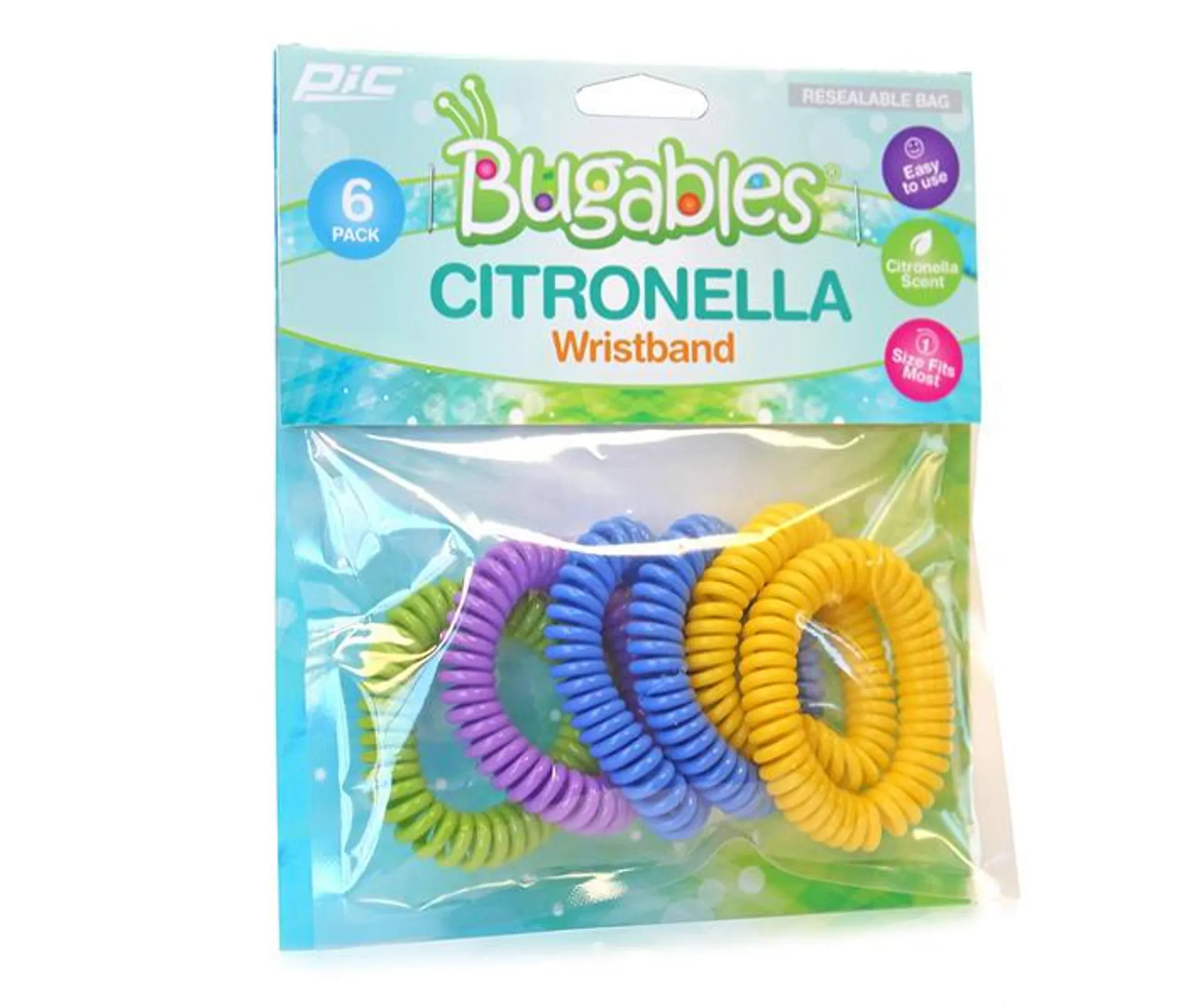 Citronella Coil Wristband, 6-Pack