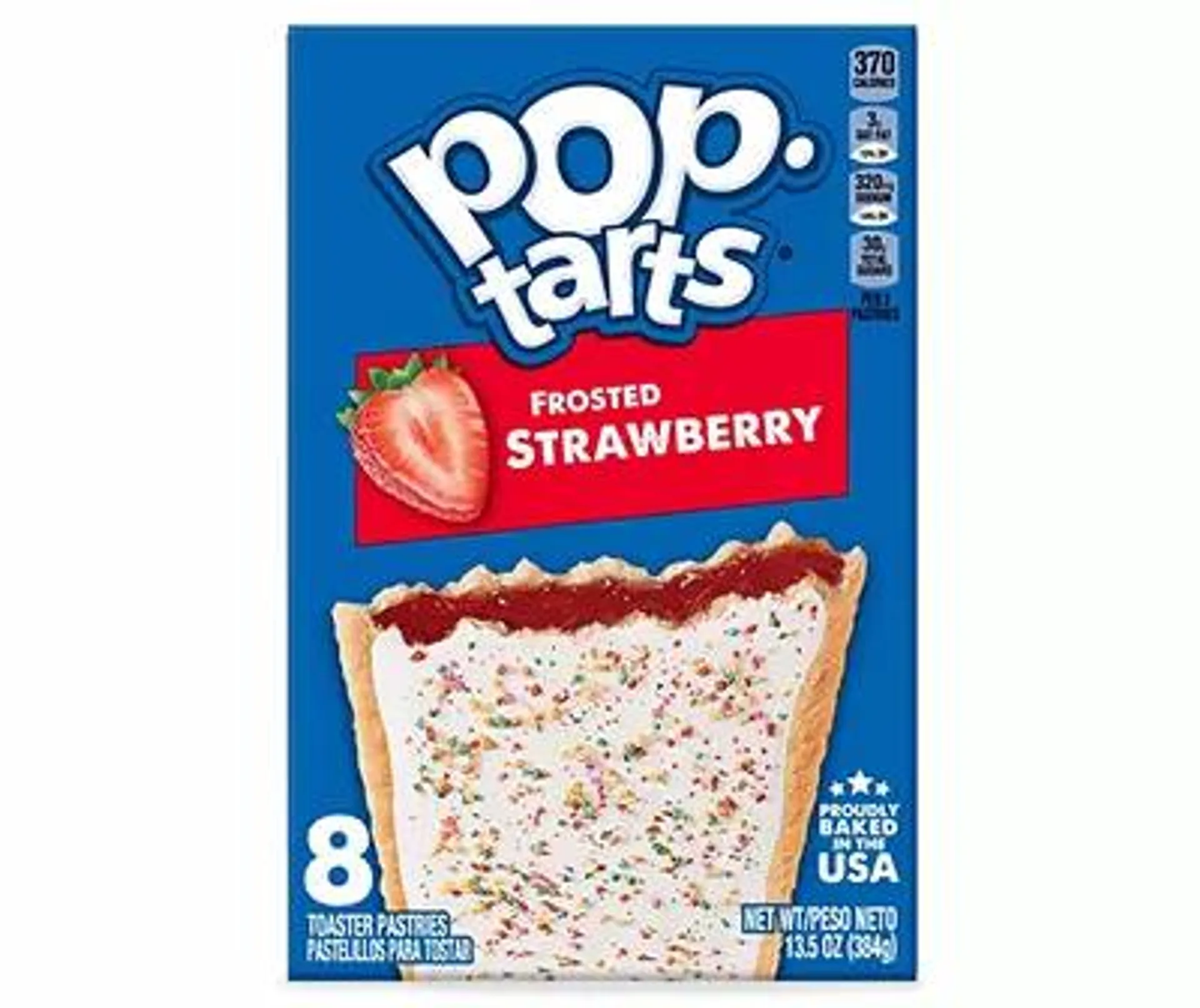 Pop-Tarts Toaster Pastries, Frosted Strawberry, 13.5 oz, 8 Count