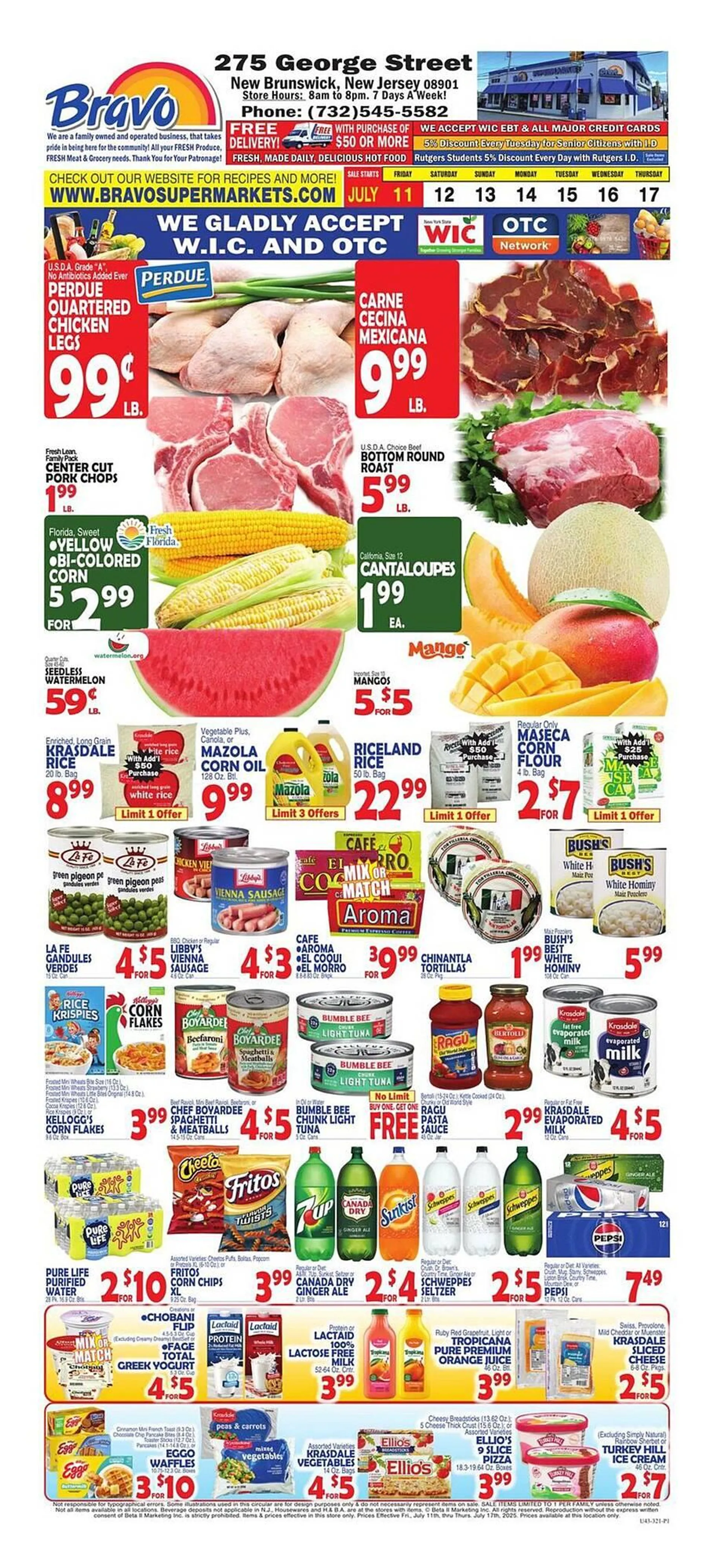 Weekly ad Bravo Supermarkets Weekly Ad from July 11 to July 17 2025 - Page 1
