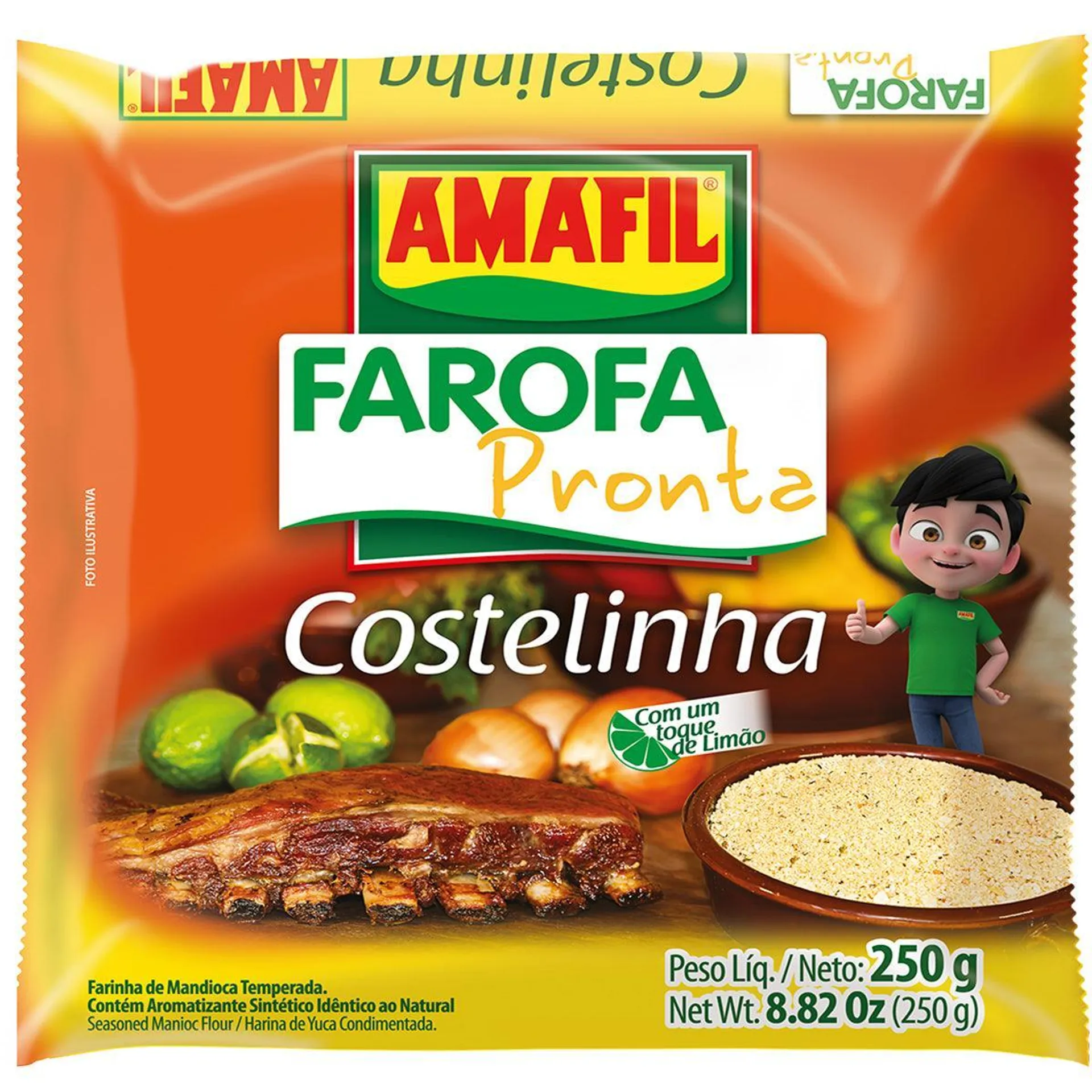 Amafil Farofa Pronta Costelinha 250g