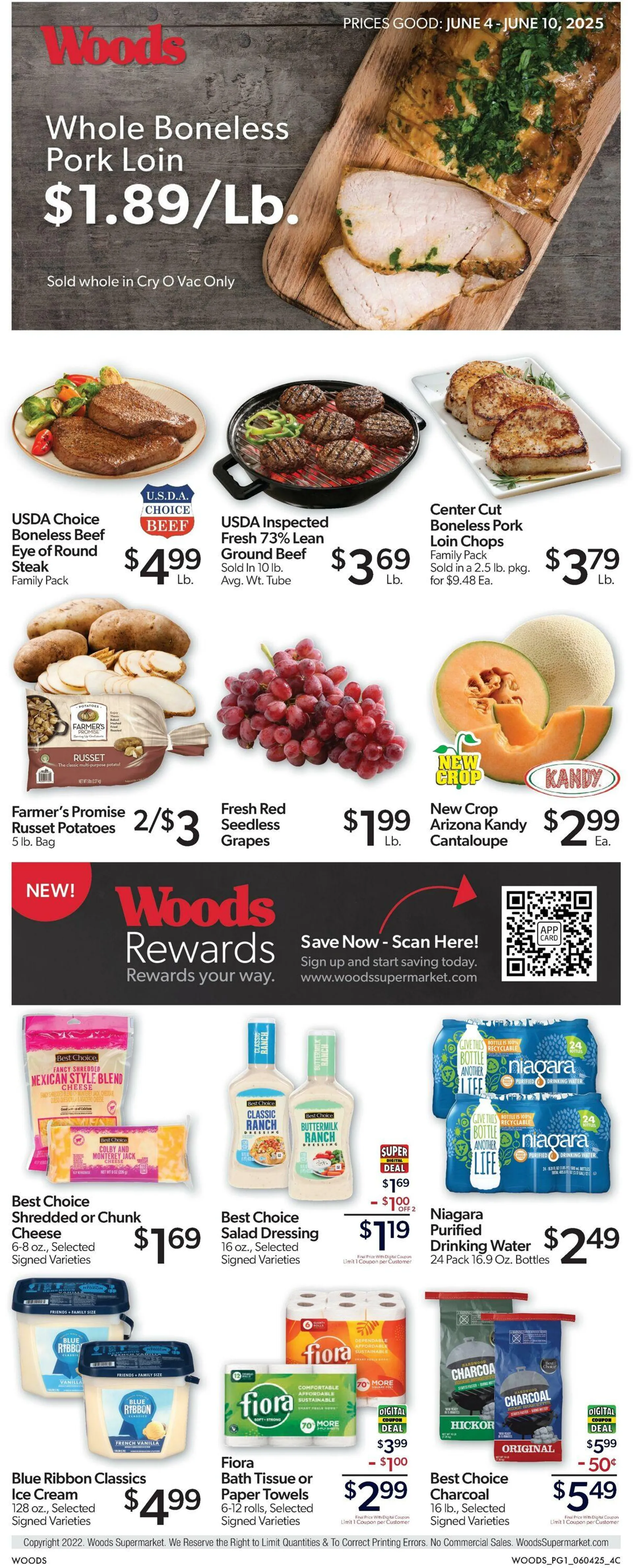 Weekly ad Woods Supermarket from June 4 to June 10 2025 - Page 1