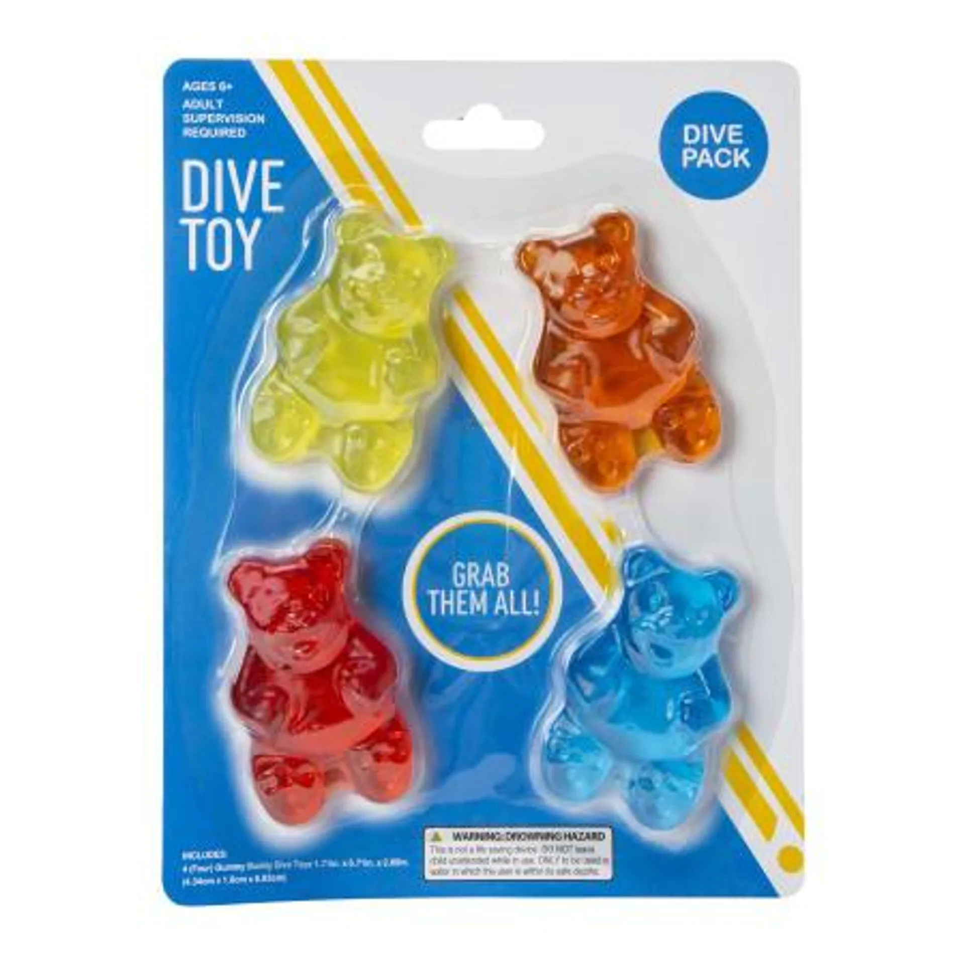 Gummy Bear Dive Toy 4-Count