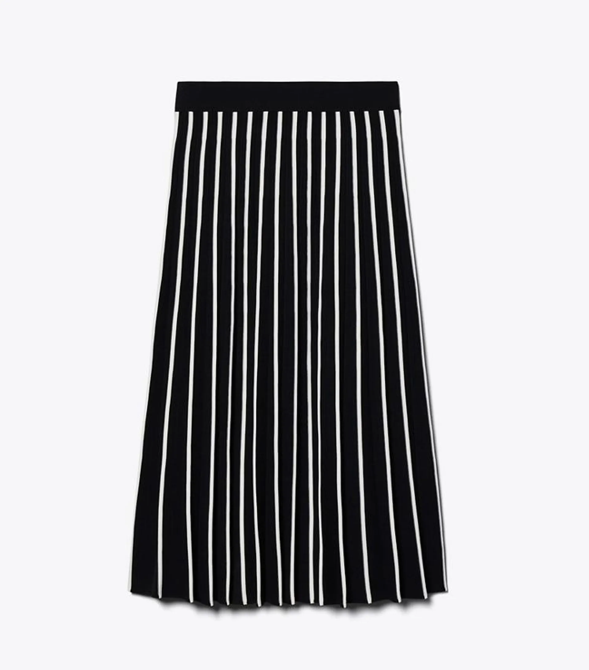 PLEATED TECH KNIT SKIRT