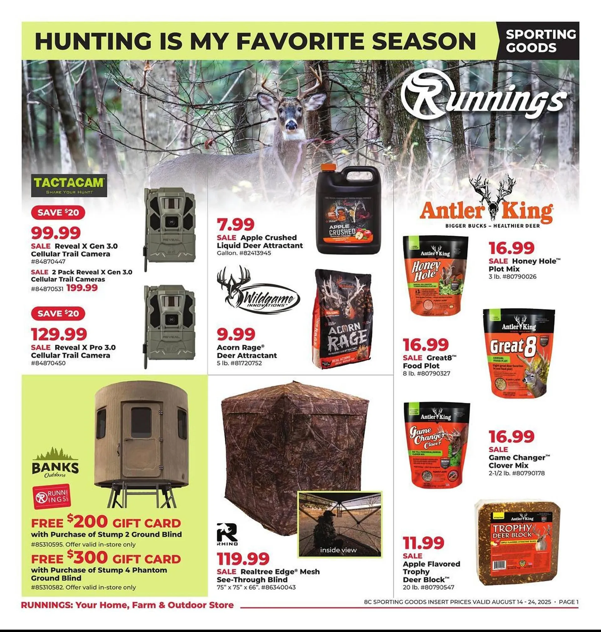 Weekly ad Runnings Weekly Ad from August 14 to August 24 2025 - Page 1