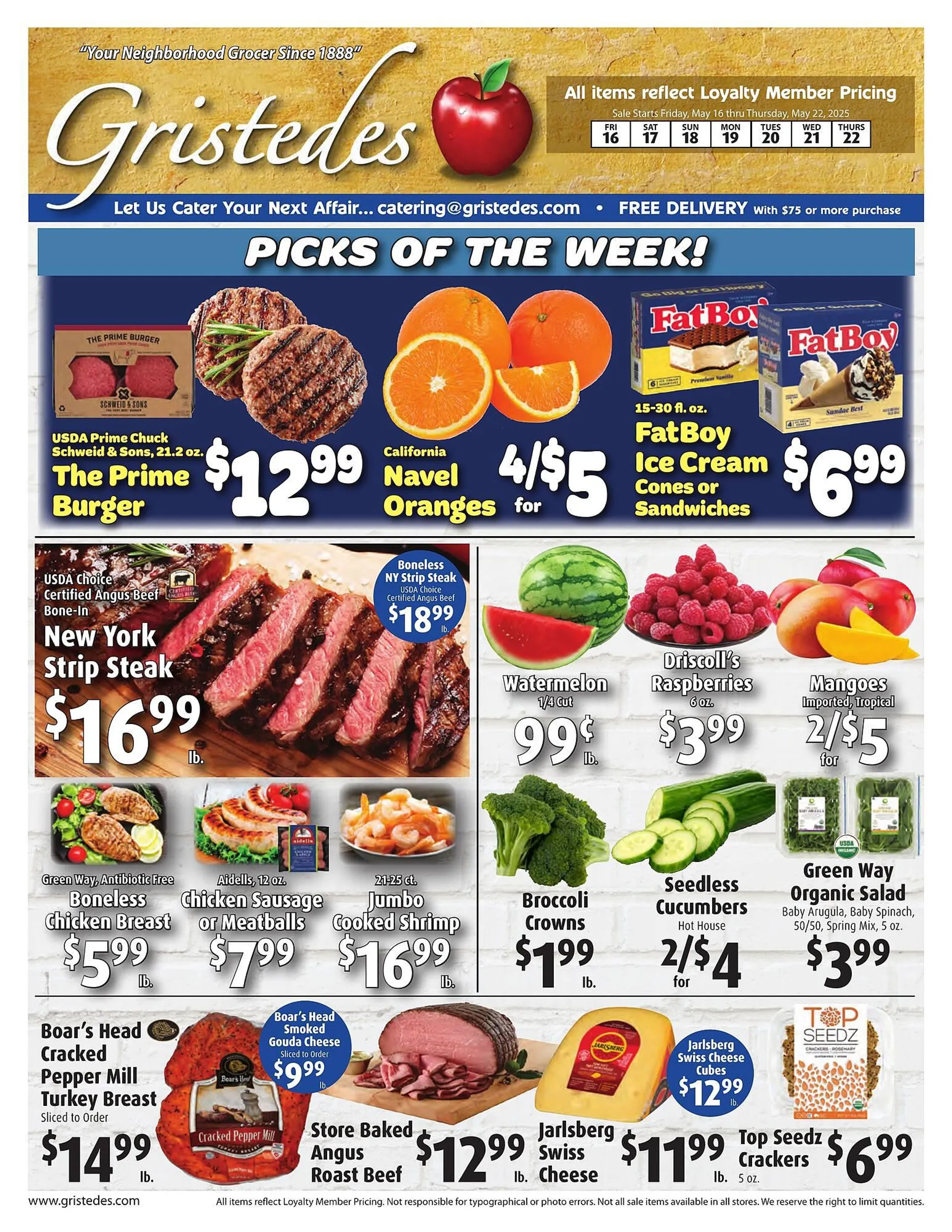 Gristedes Weekly Ad - 1