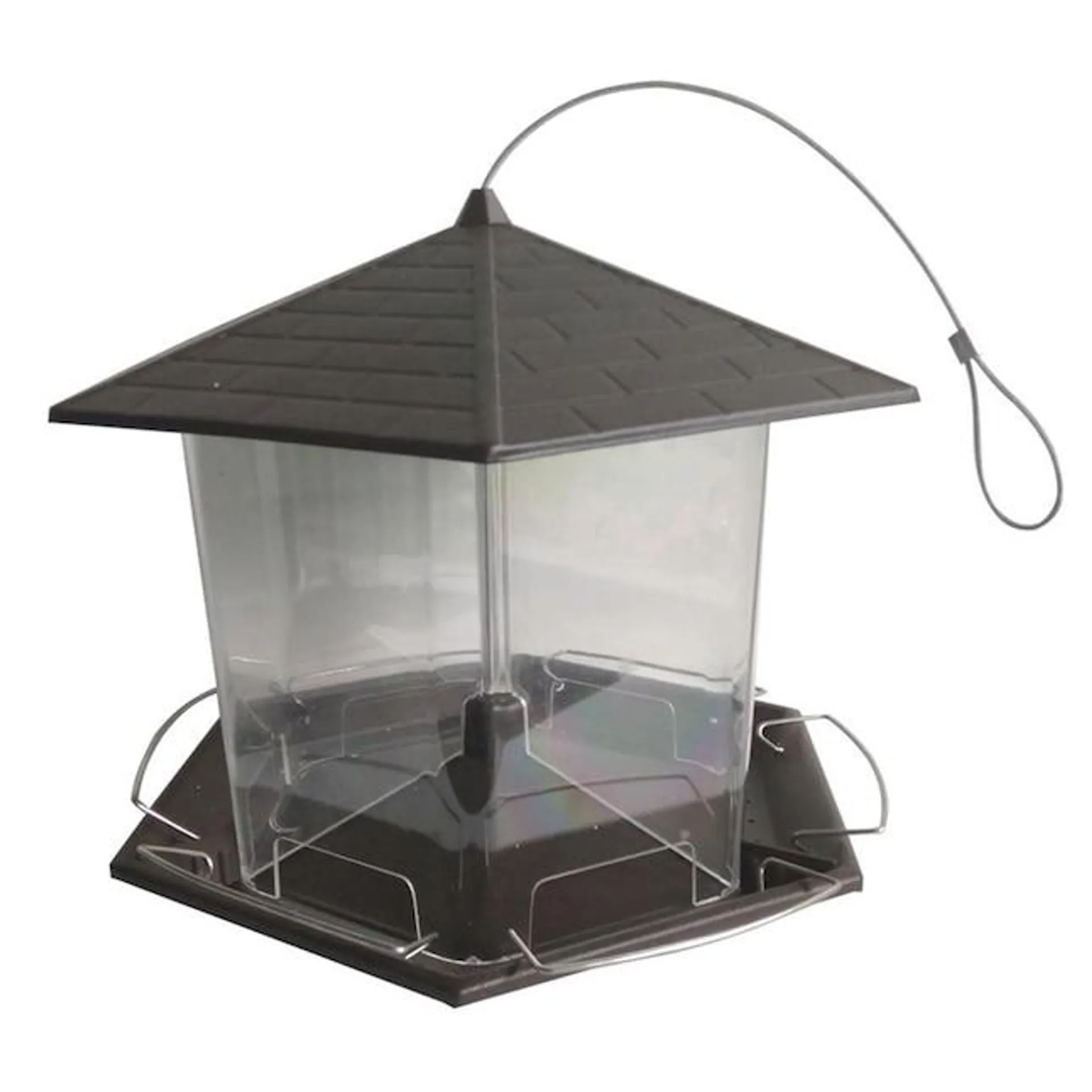 Style Selections Metal Hanging/post-mount Hopper Bird Feeder- 10-lb