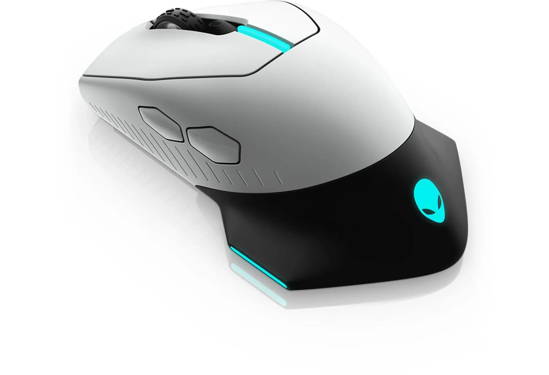 Alienware Wired/Wireless Gaming Mouse - AW610M - Lunar Light