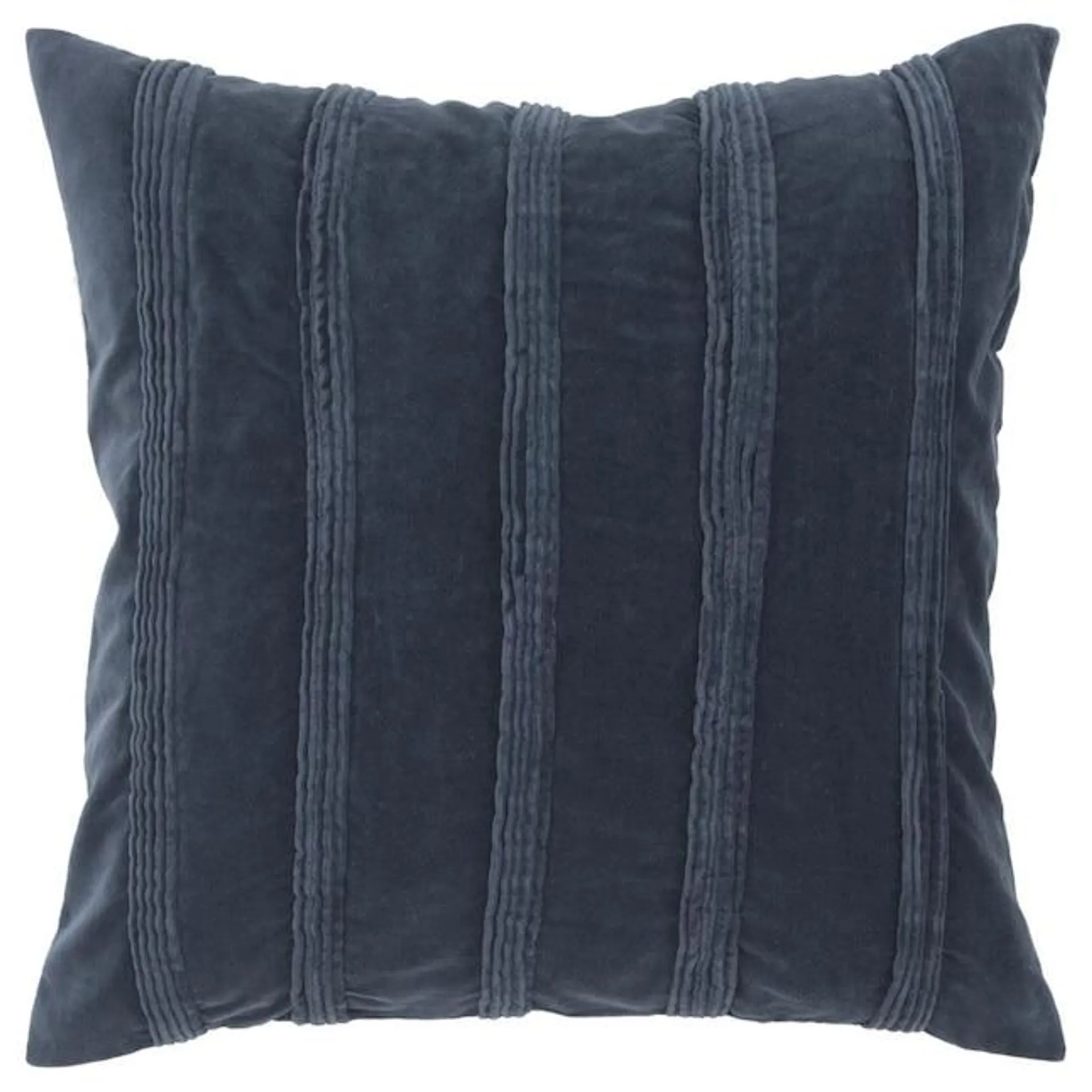 Rizzy Home Poly filled pillow 22-in x 22-in Navy Indoor Decorative Pillow