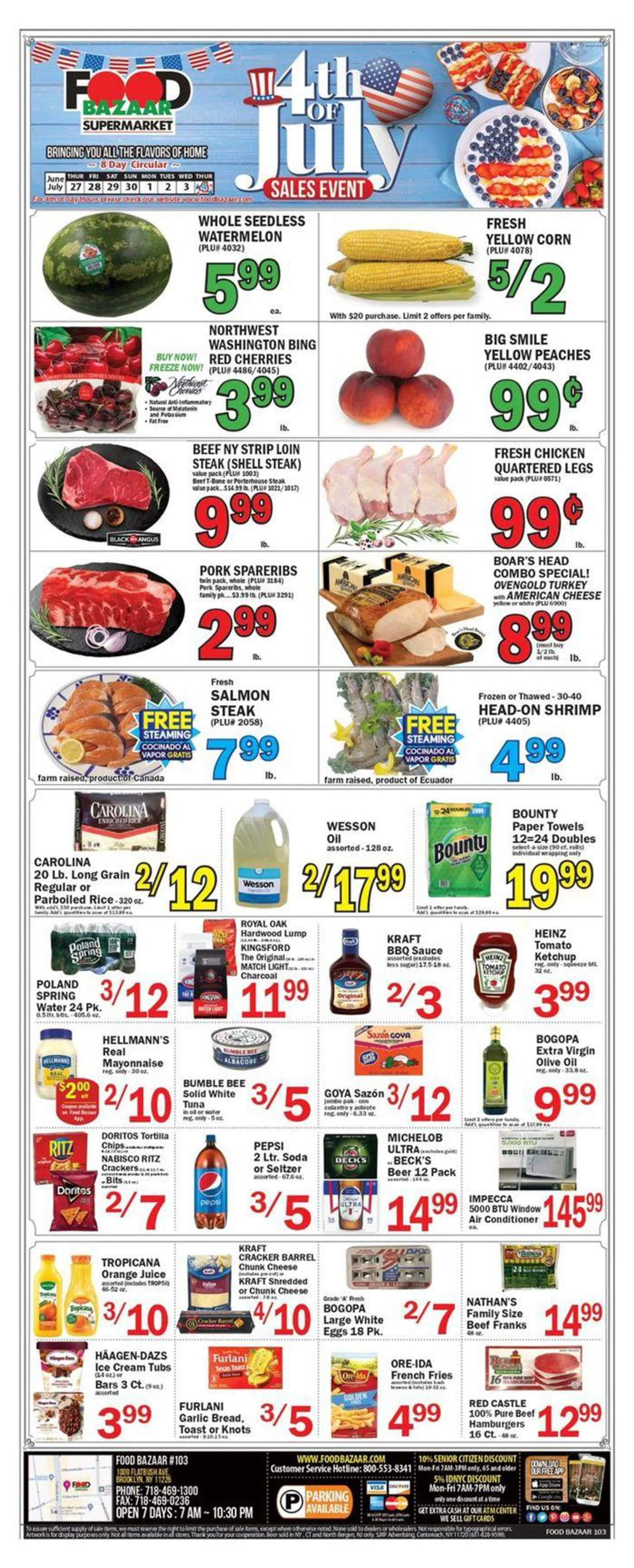 Weekly ad 4th Of July Sales Event from June 27 to July 4 2024 - Page 1