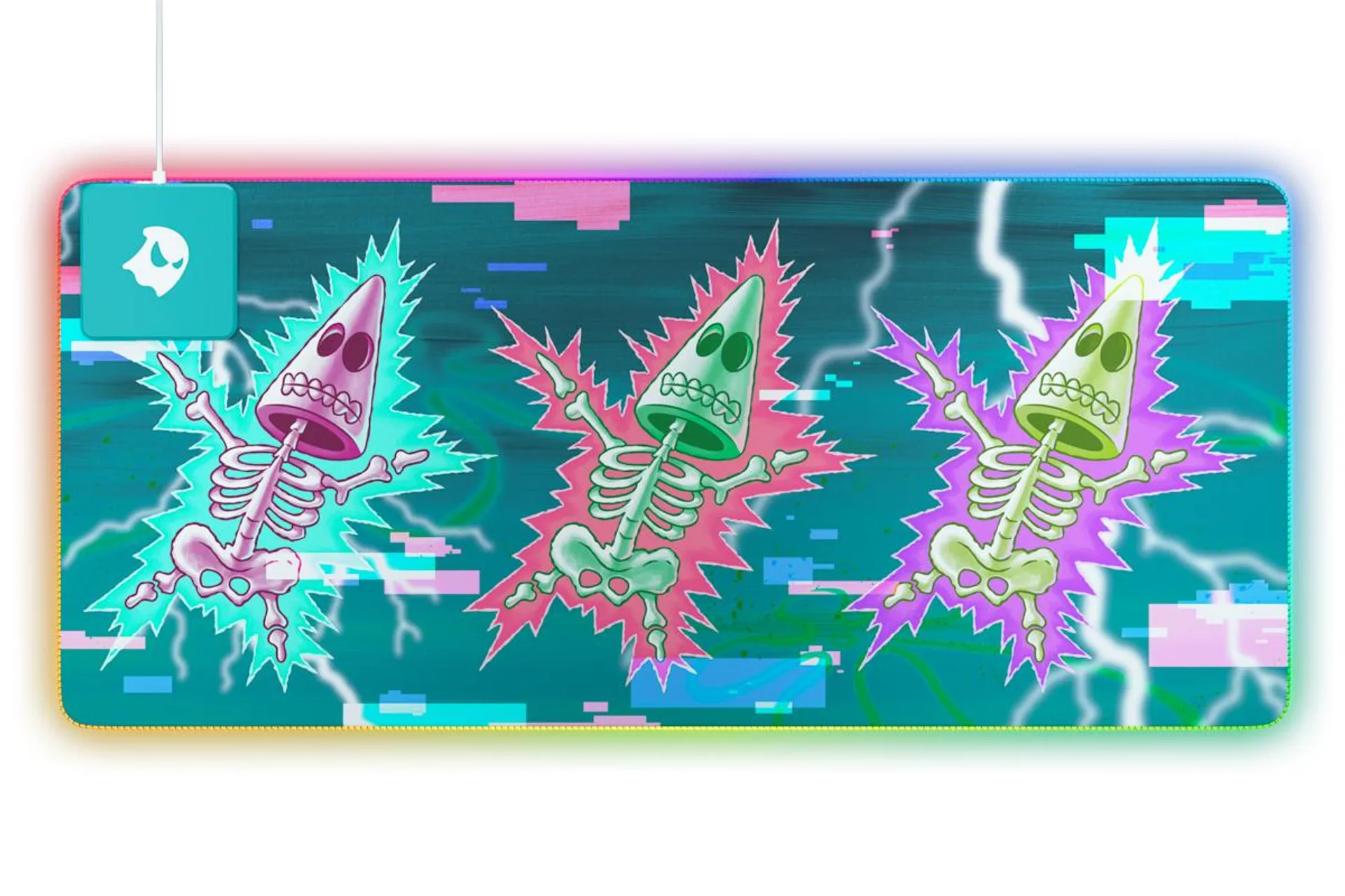 Spongebob P1 Skeleton Patrick RGB Mousepad - L