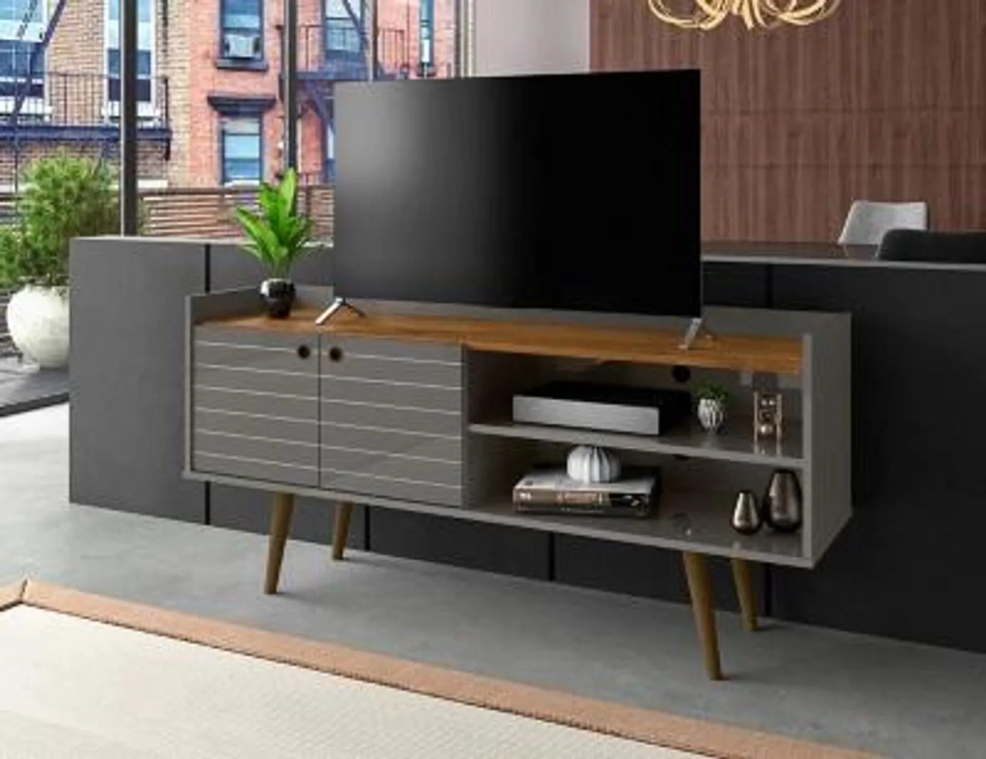 Bogart 3 Shelf TV Stand