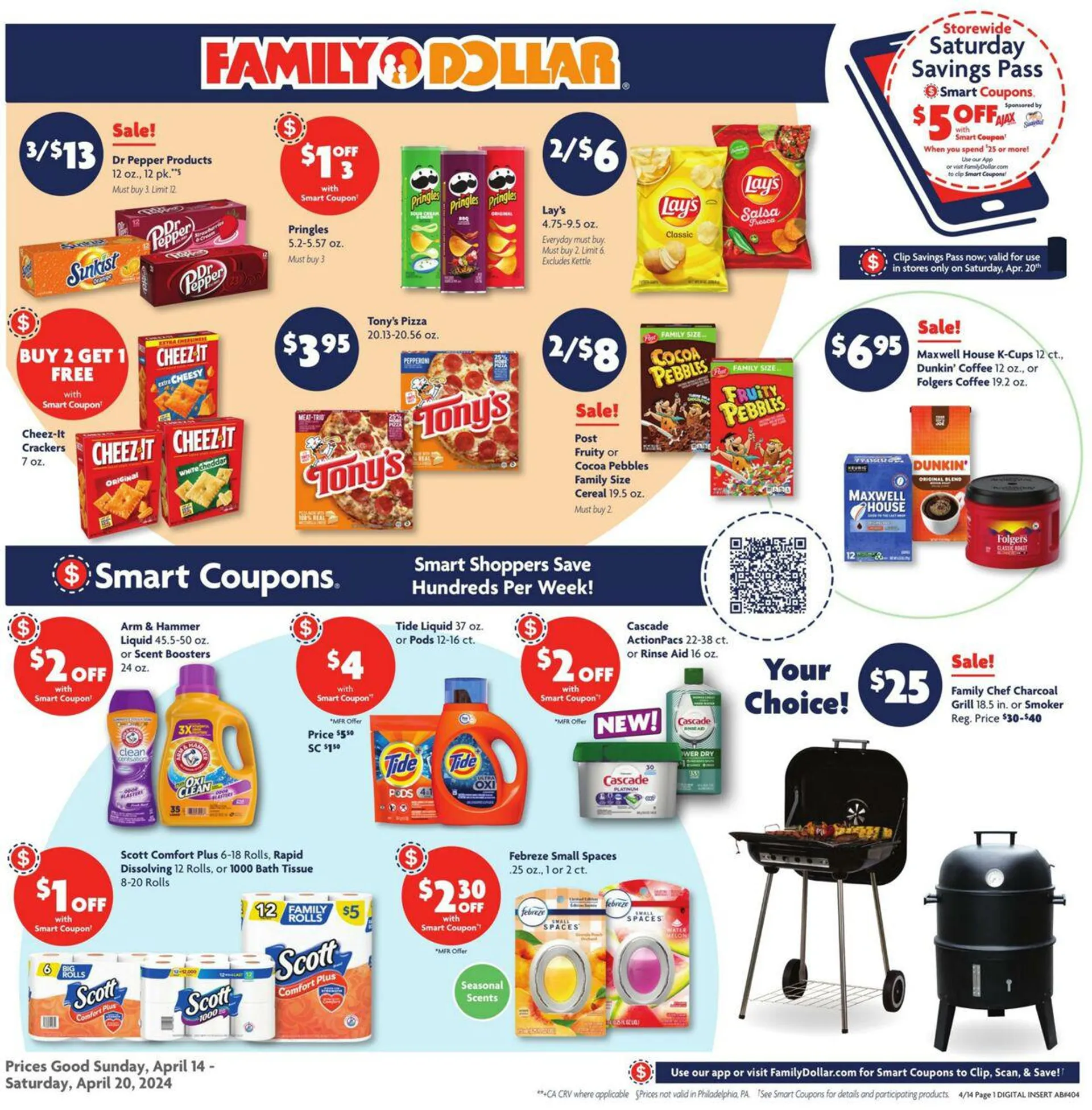 Weekly ad Family Dollar Current weekly ad from April 14 to April 20 2024 - Page 1