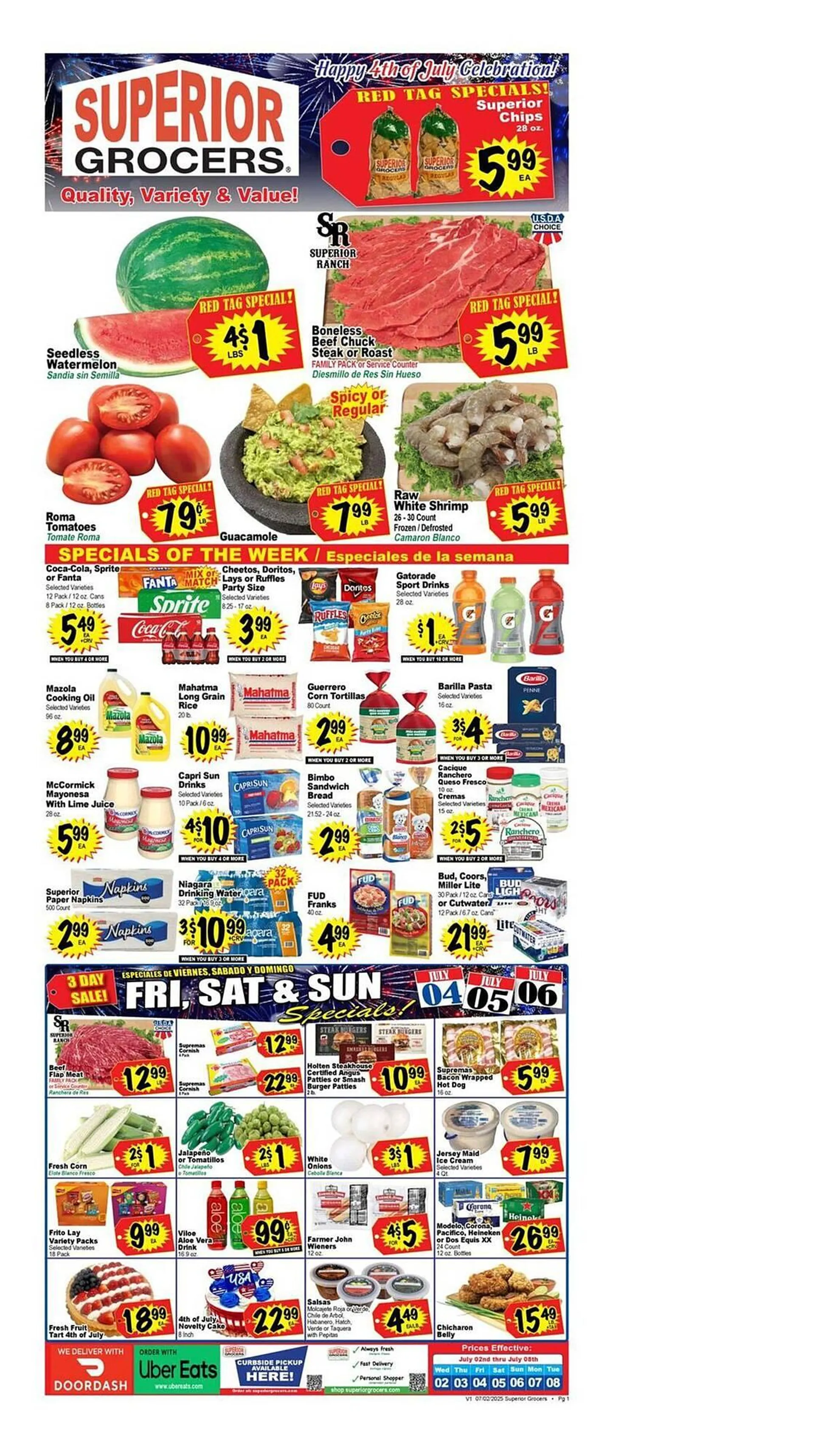 Superior Grocers Weekly Ad - 1