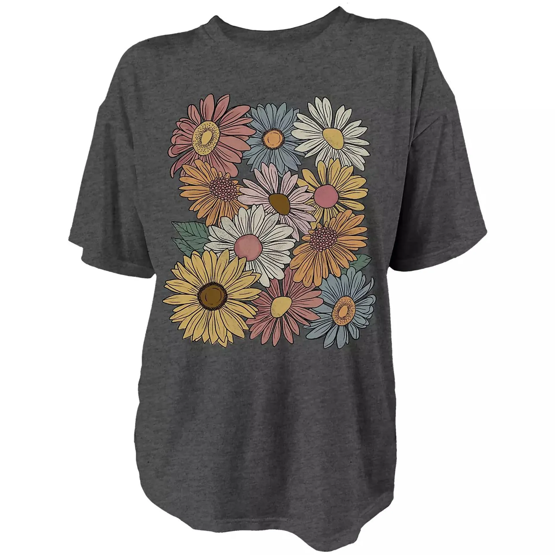 Live Outside the Limits Women's Flowers Oversize T-shirt