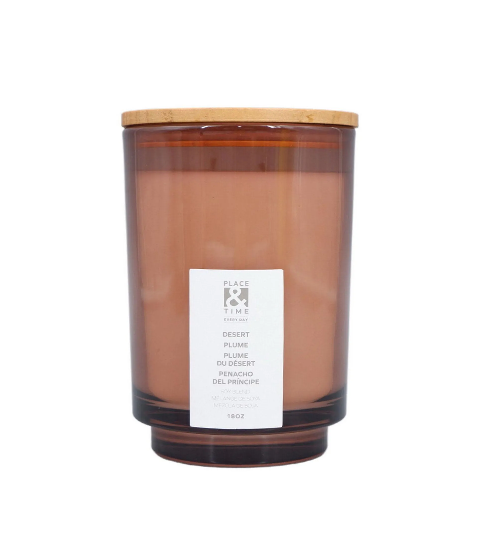 18oz Scented Jar Candle With Cork Lid by Place & Time