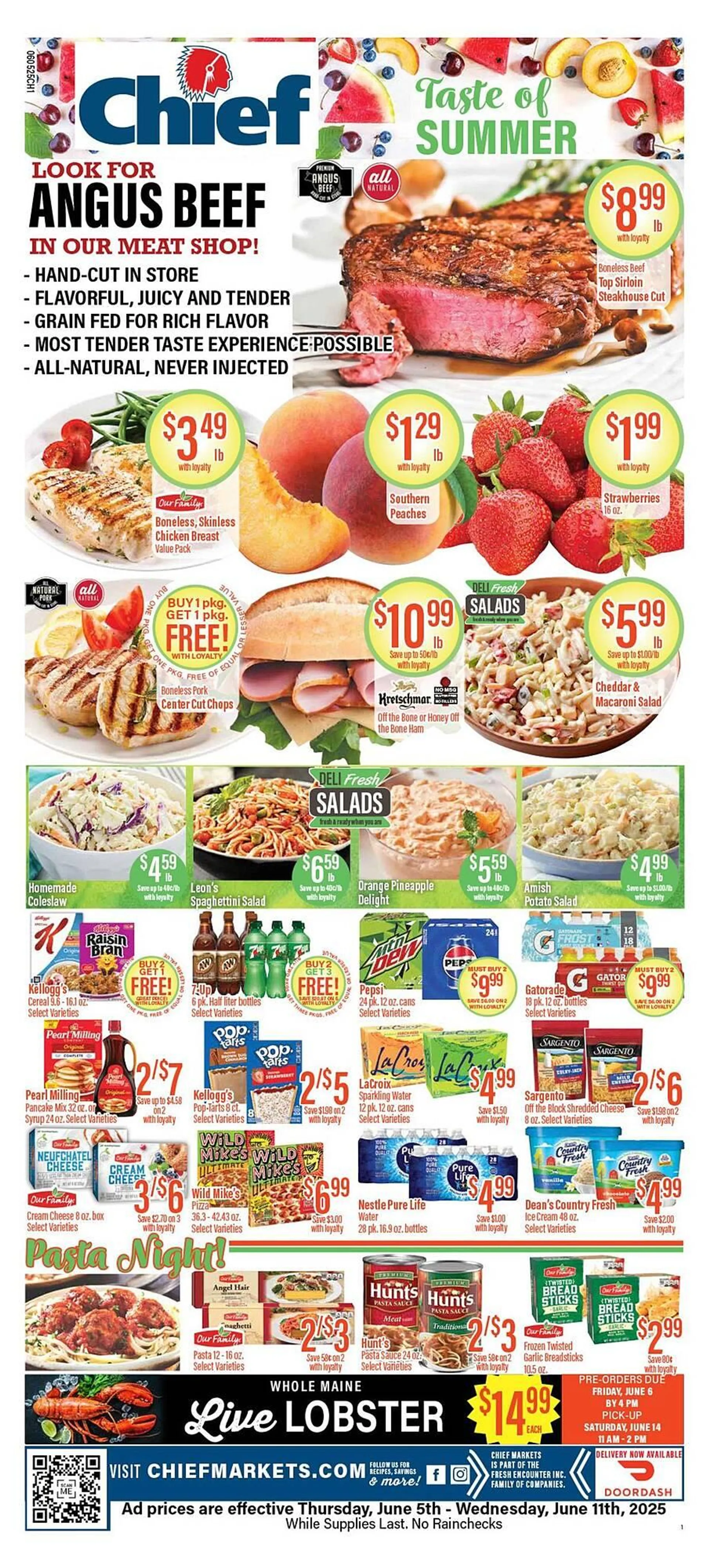 Weekly ad Chief Supermarket Weekly Ad from June 6 to June 14 2025 - Page 1