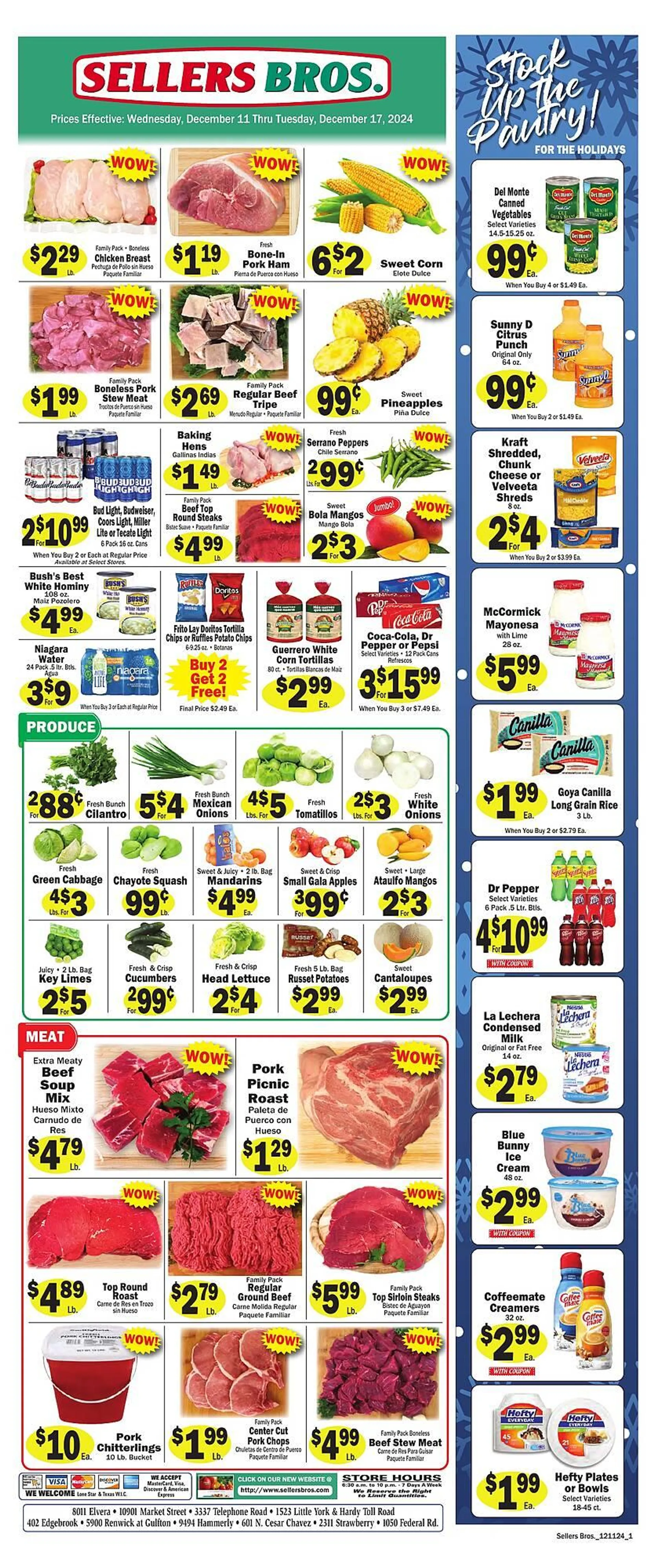 Sellers Bros Weekly Ad - 1