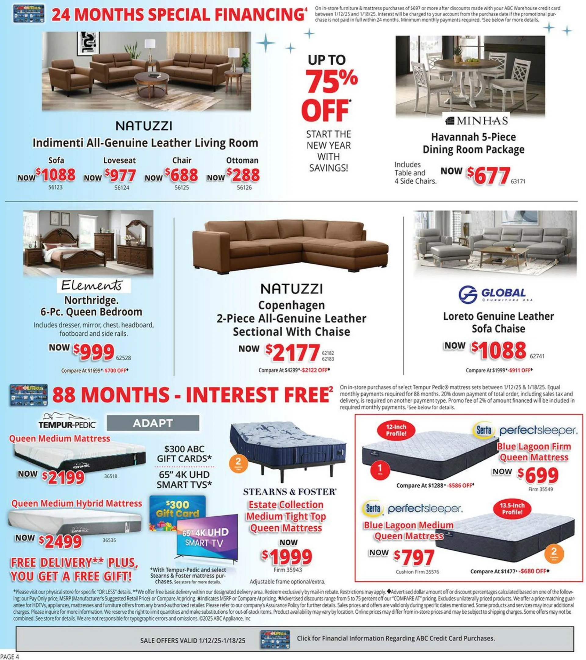 Weekly ad ABC Warehouse Current weekly ad from January 12 to January 18 2025 - Page 4