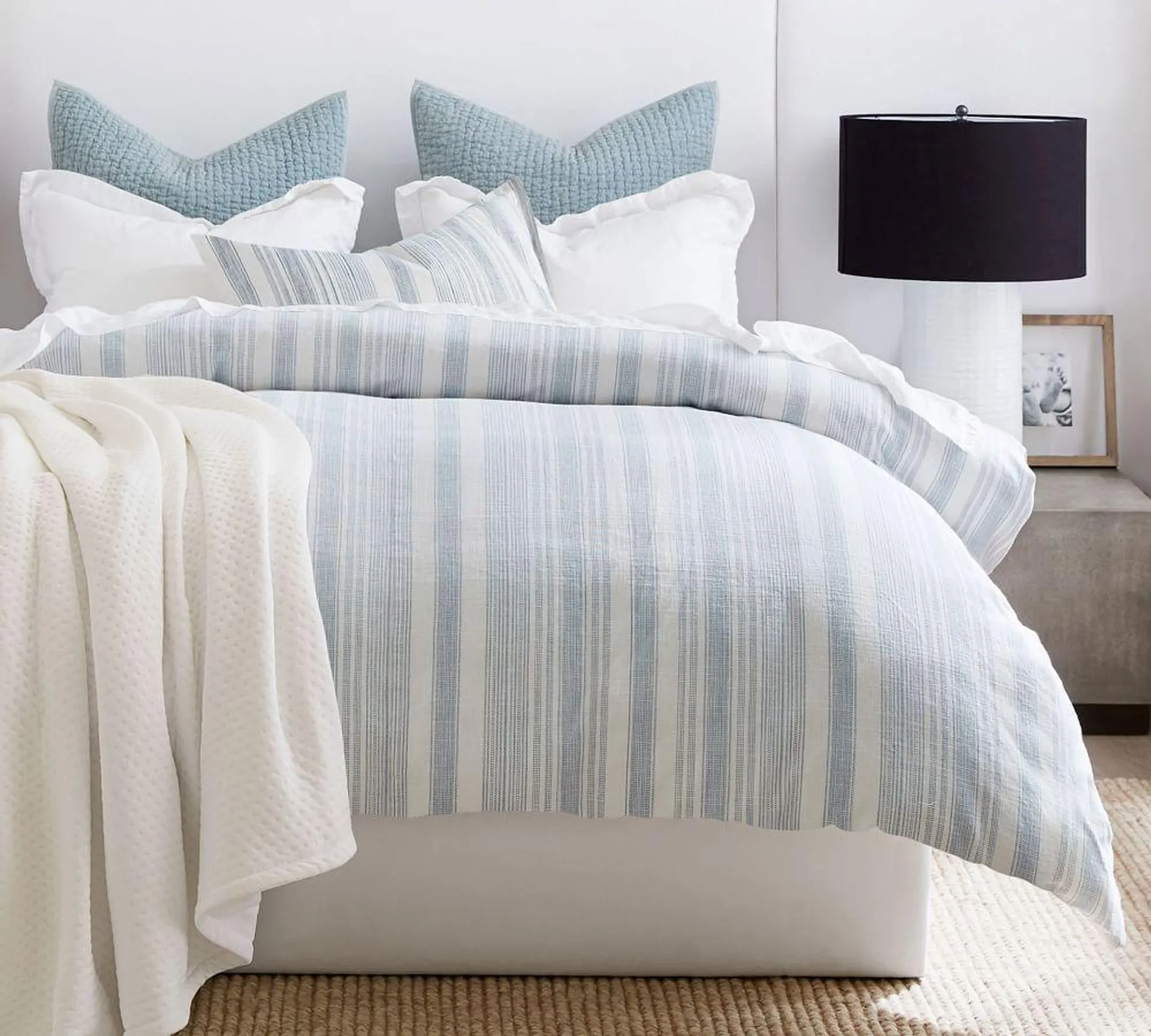 Hawthorn Striped Cotton Duvet Cover