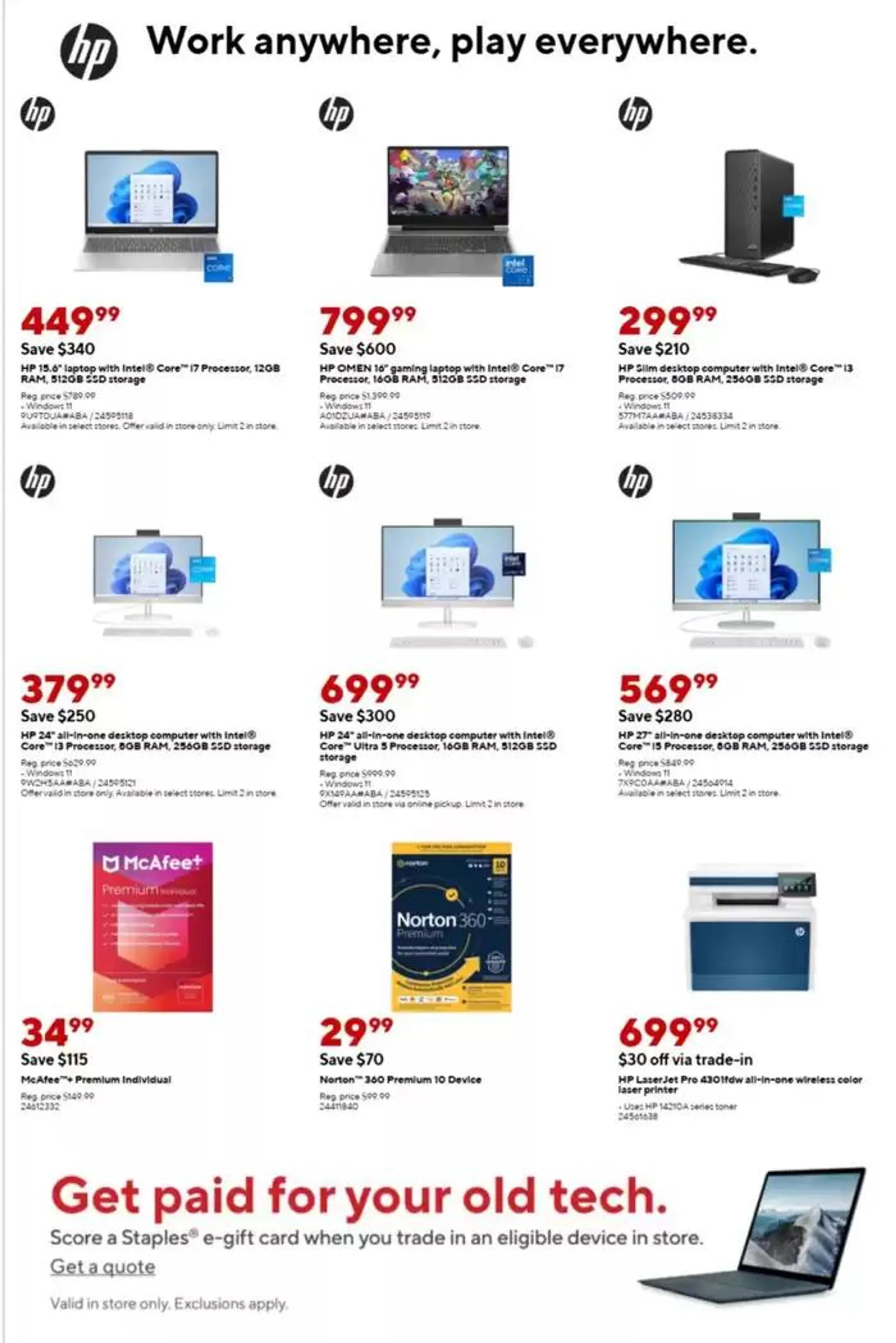 Weekly ad Staples flyer from December 22 to December 28 2024 - Page 16