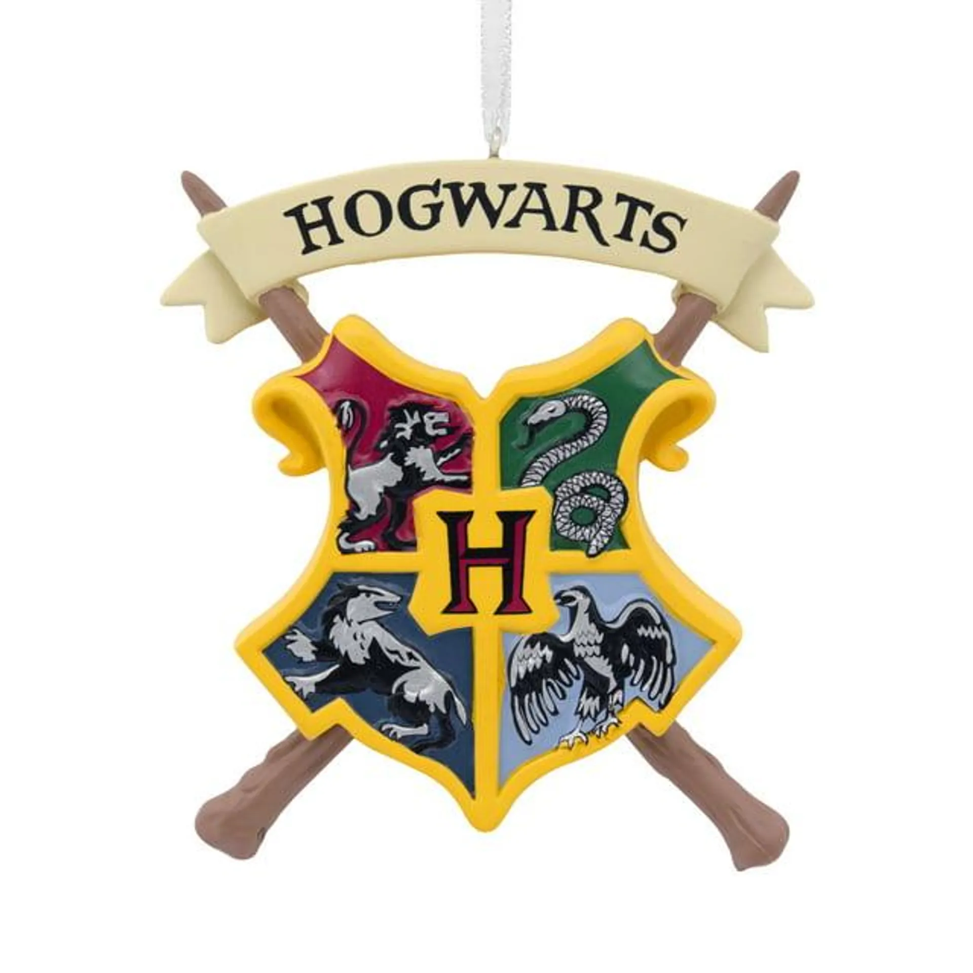 Hallmark Harry Potter Hogwarts Crest Christmas Ornament, 0.29lbs