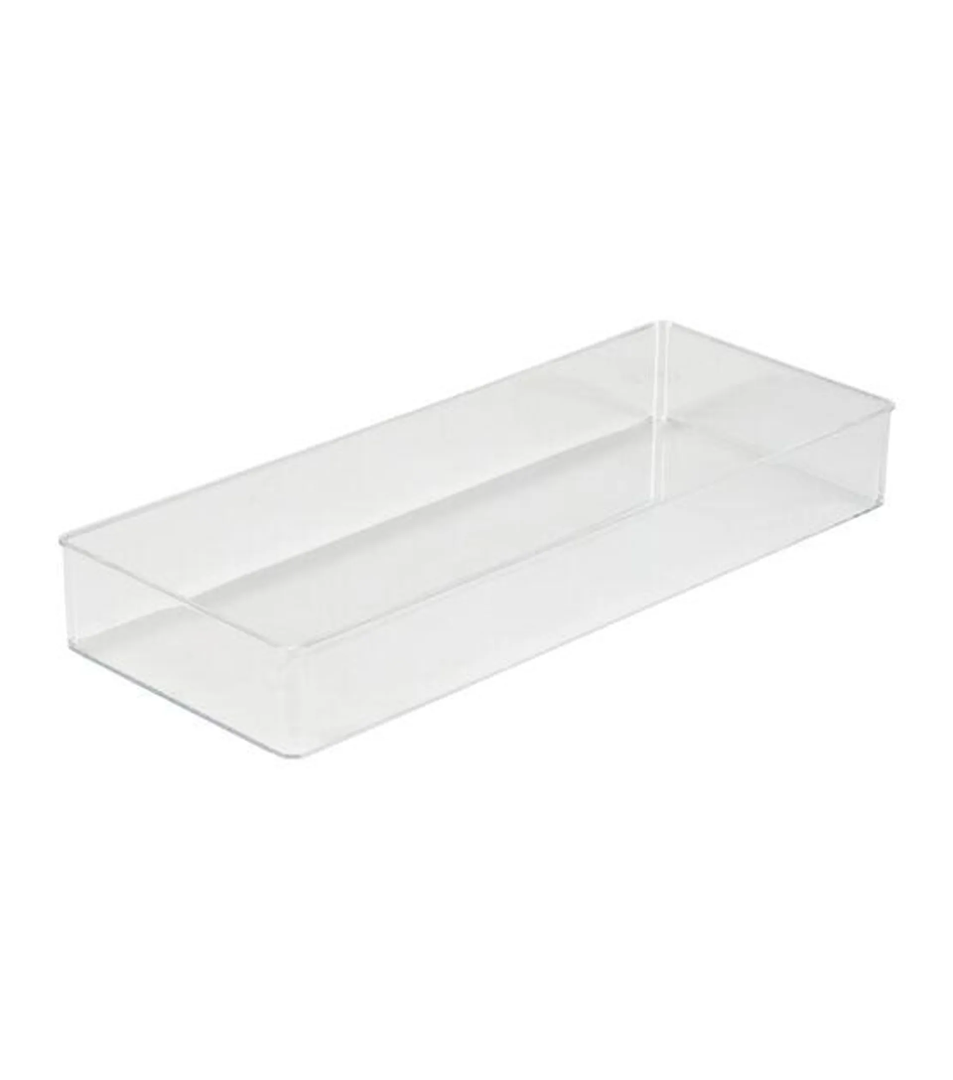 Simplify 15" Clear Rectangular Drawer Organizer