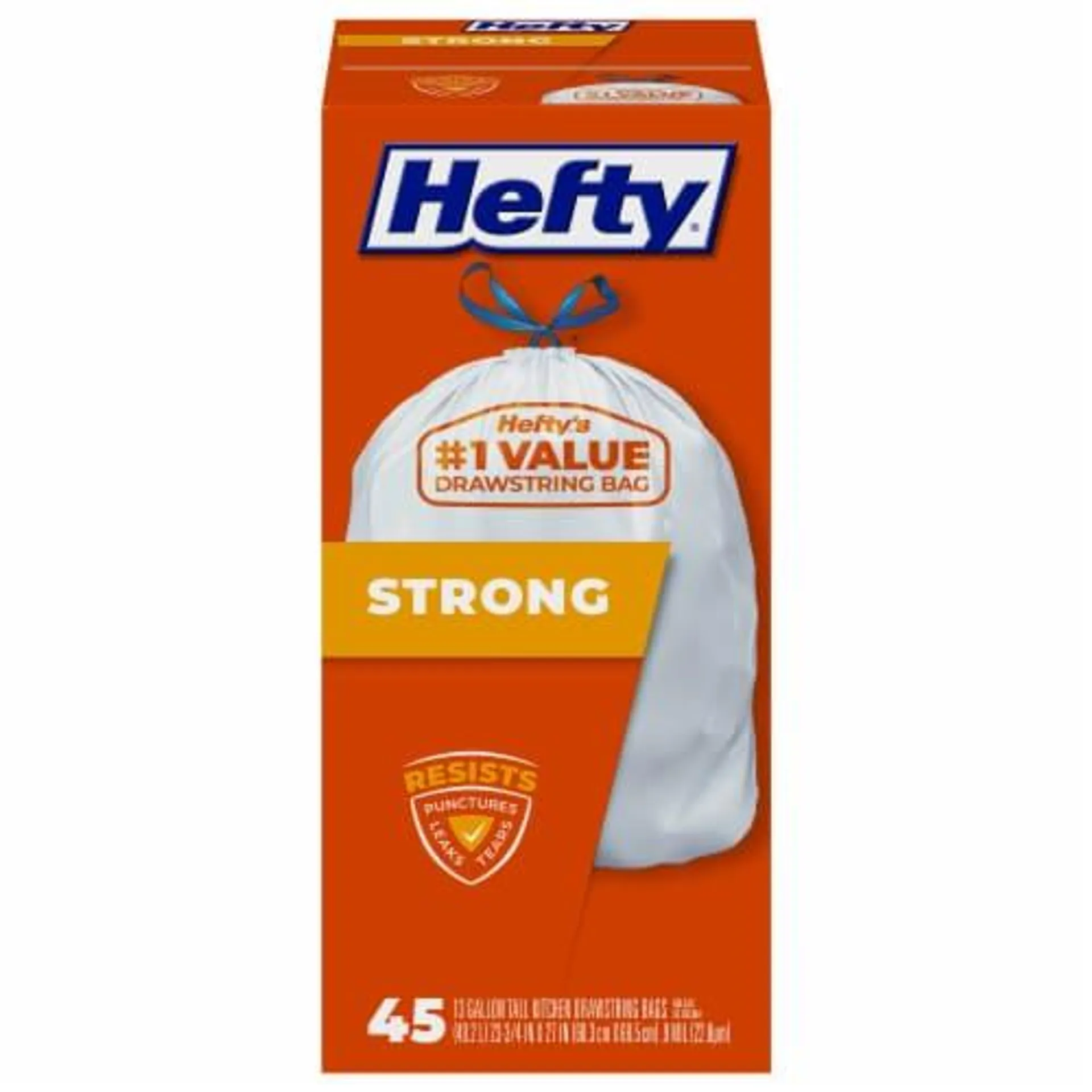 Hefty® Strong 13-Gallon Tall Kitchen Drawstring Trash Bags