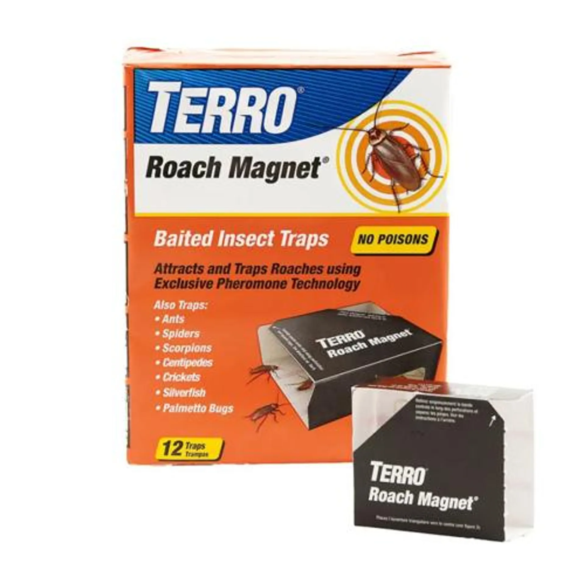 Terro Roach Magnet Traps- 12pk