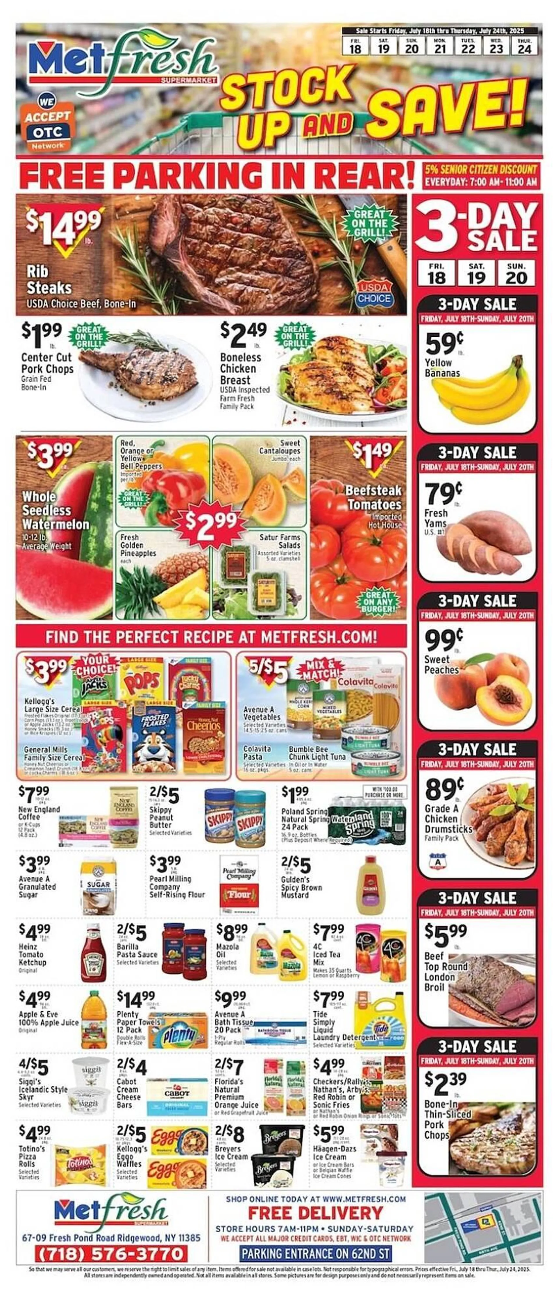 Weekly ad Met Foodmarkets Weekly Ad from July 18 to July 24 2025 - Page 1