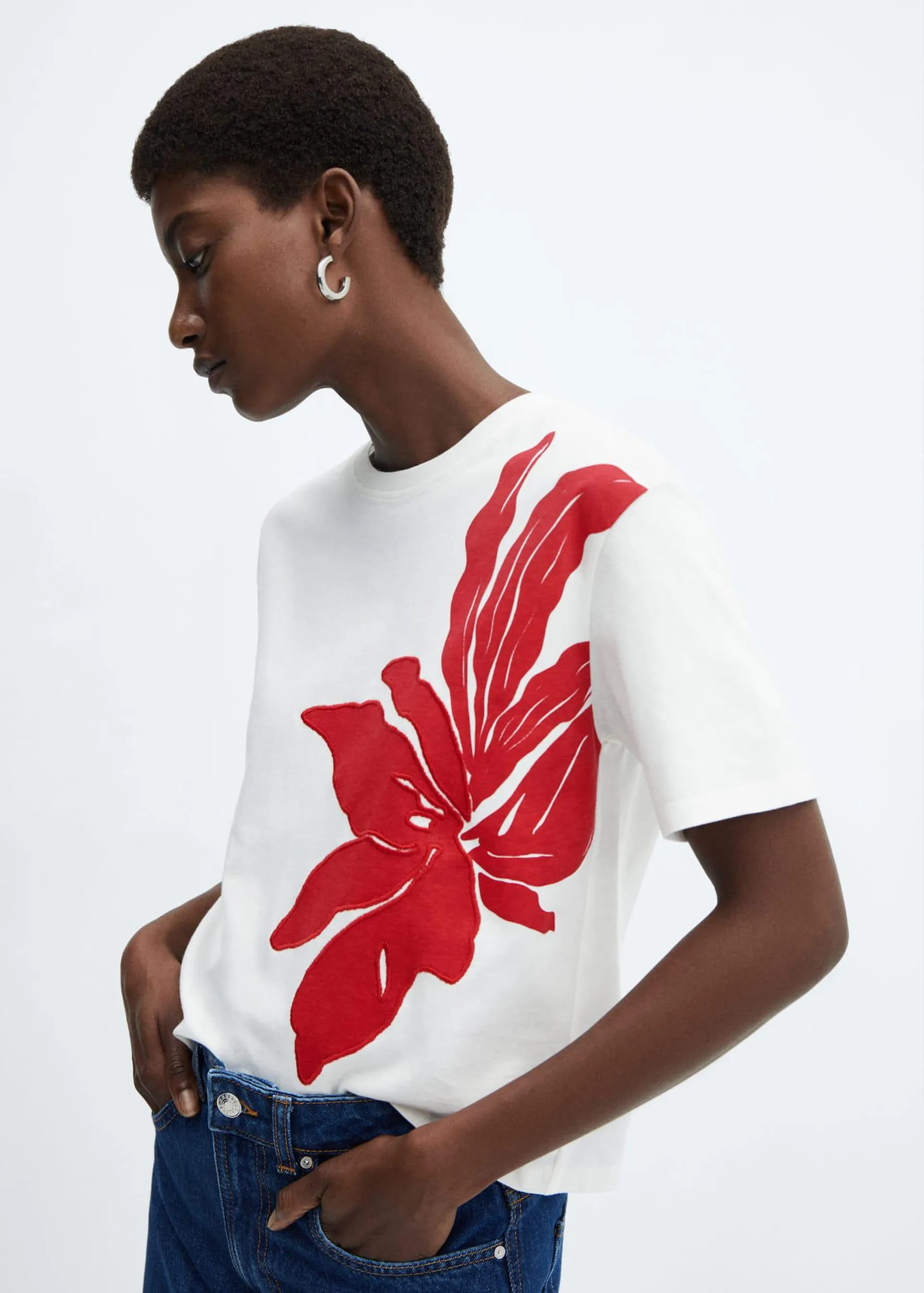Floral print T-shirt
