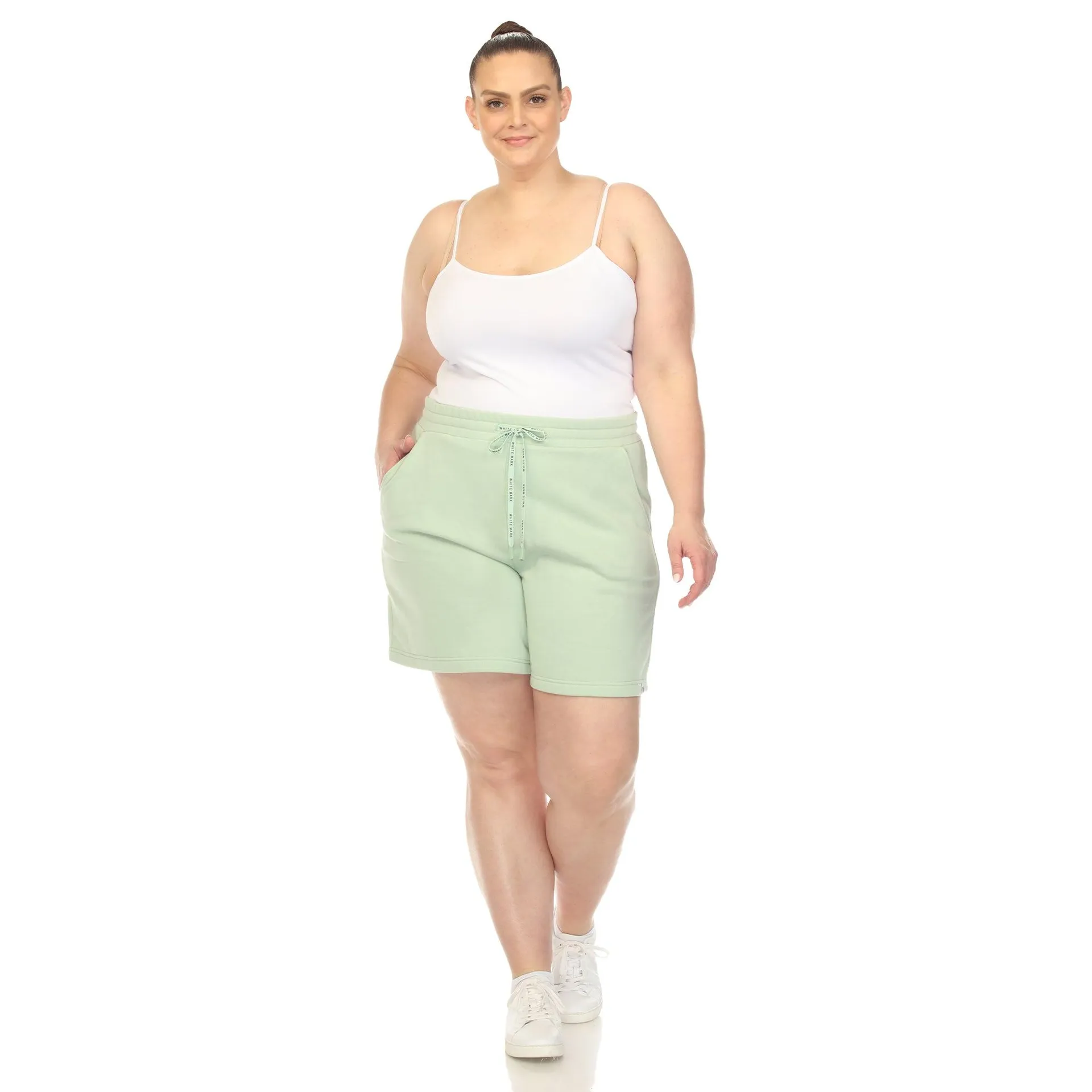 Super Soft Drawstring Waistband Sweat Short - Plus