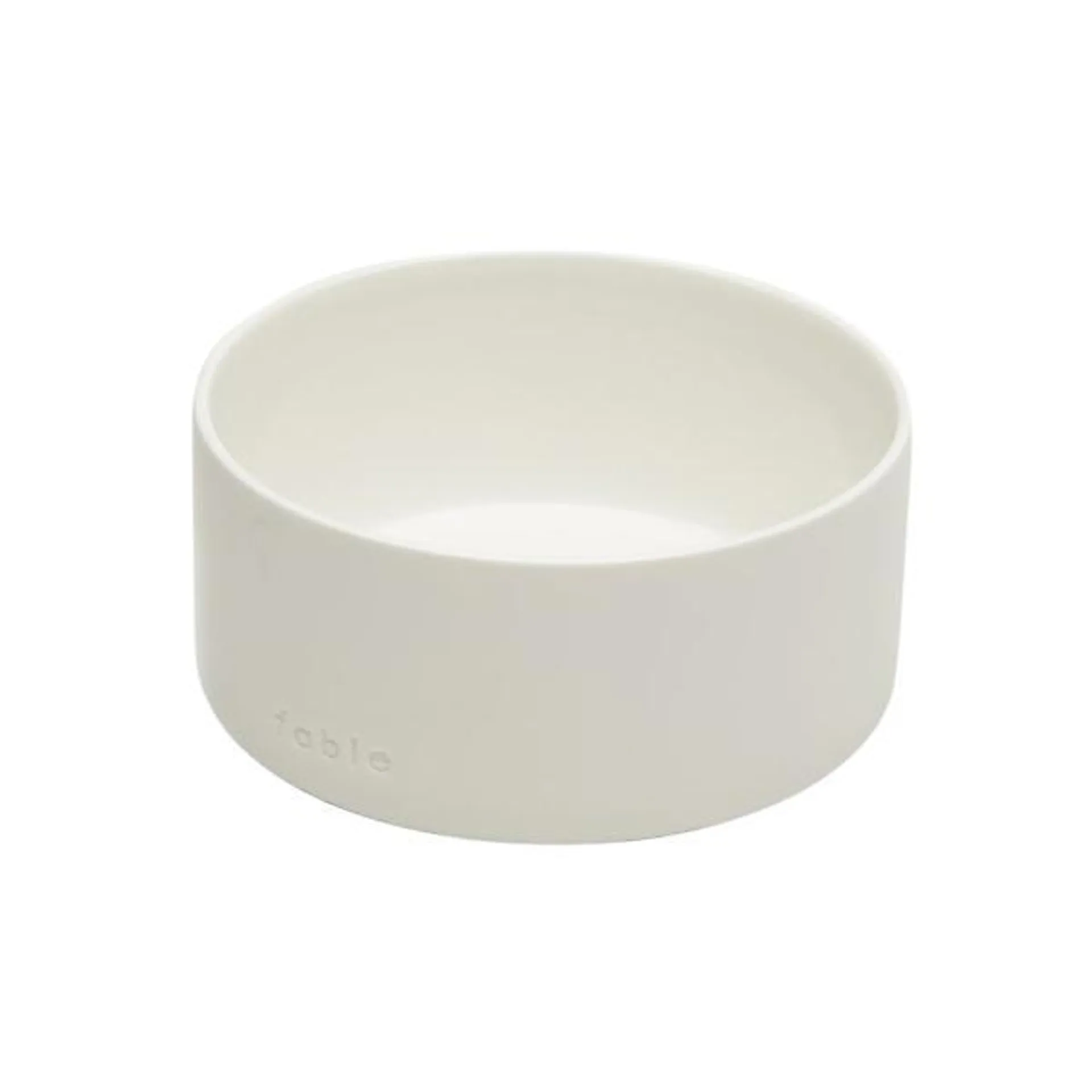 Fable Pets X-Small/Small Ceramic Pet Bowl Tofu White