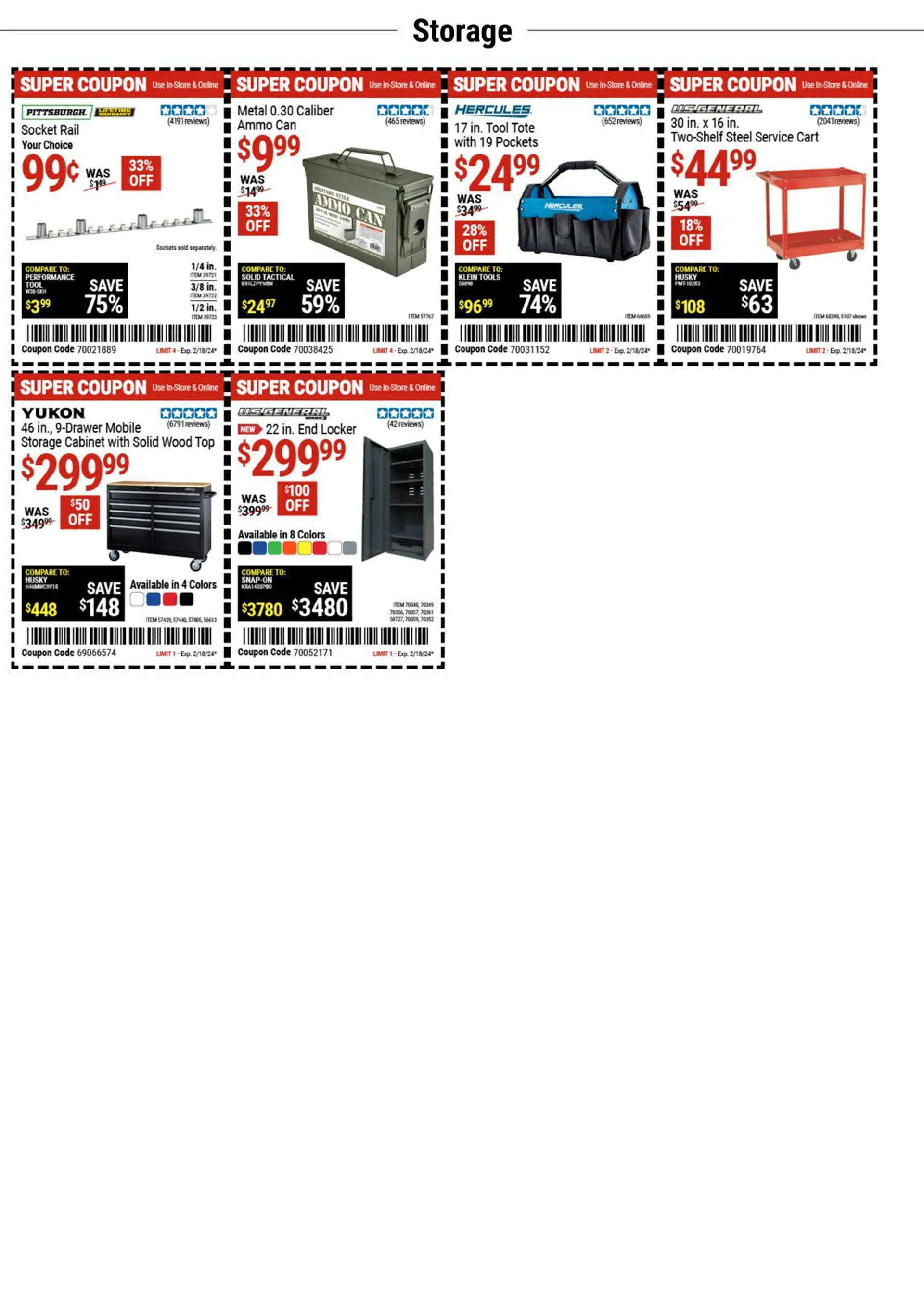 Weekly ad Harbor Freight Current weekly ad from February 5 to February 18 2024 - Page 10