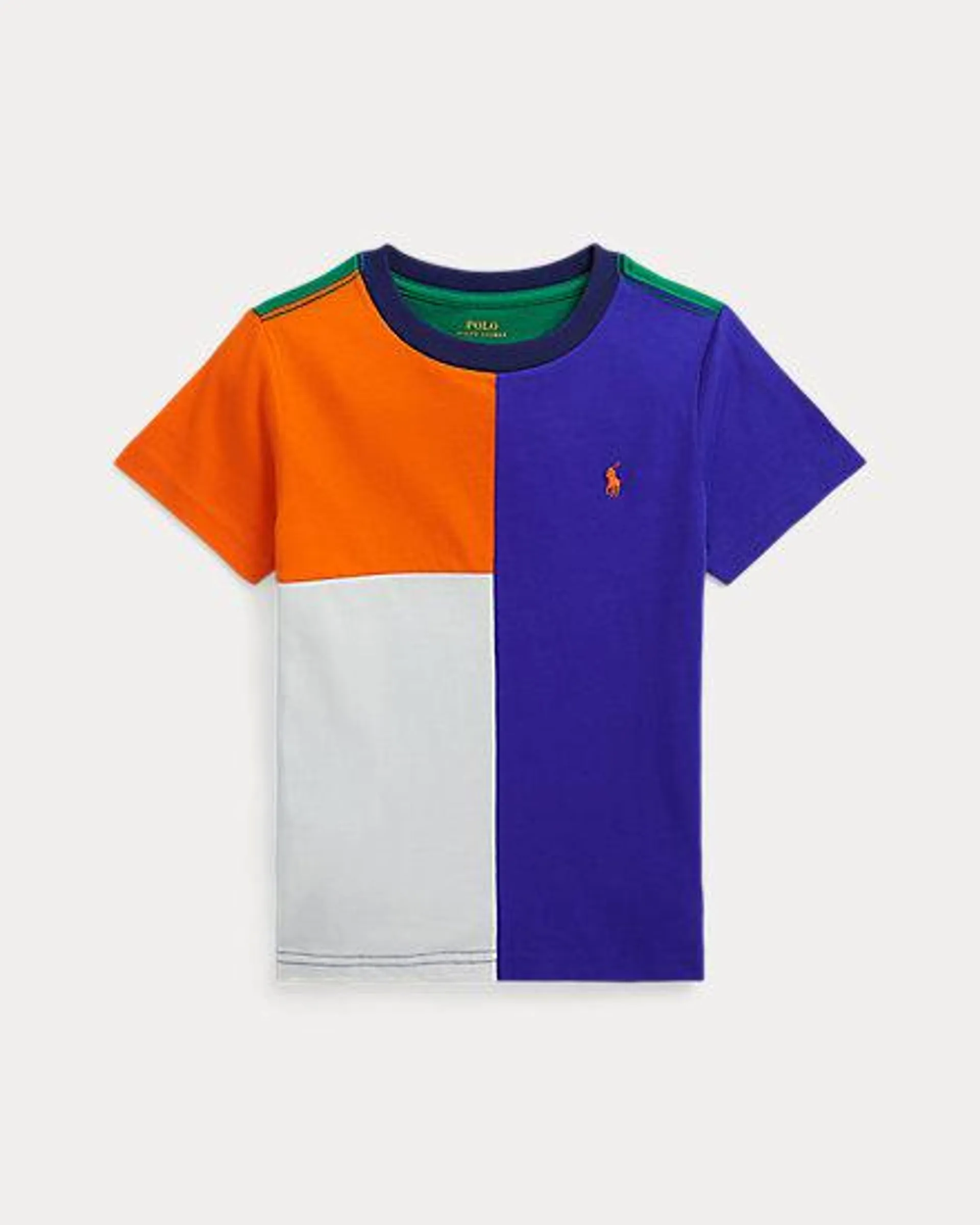 Color-Blocked Cotton Jersey Tee