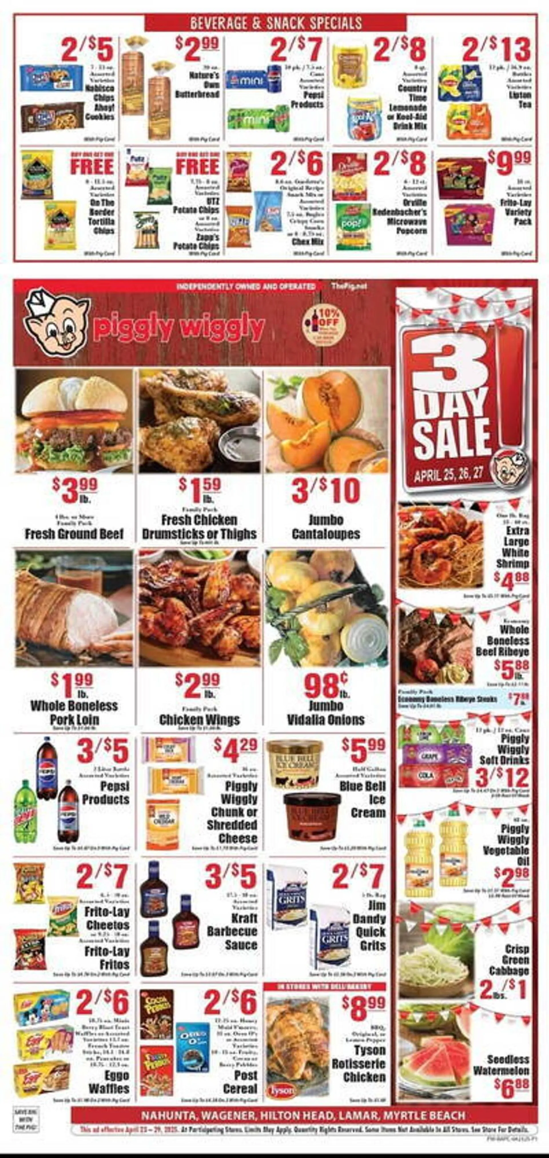 Piggly Wiggly Weekly Ad - 1