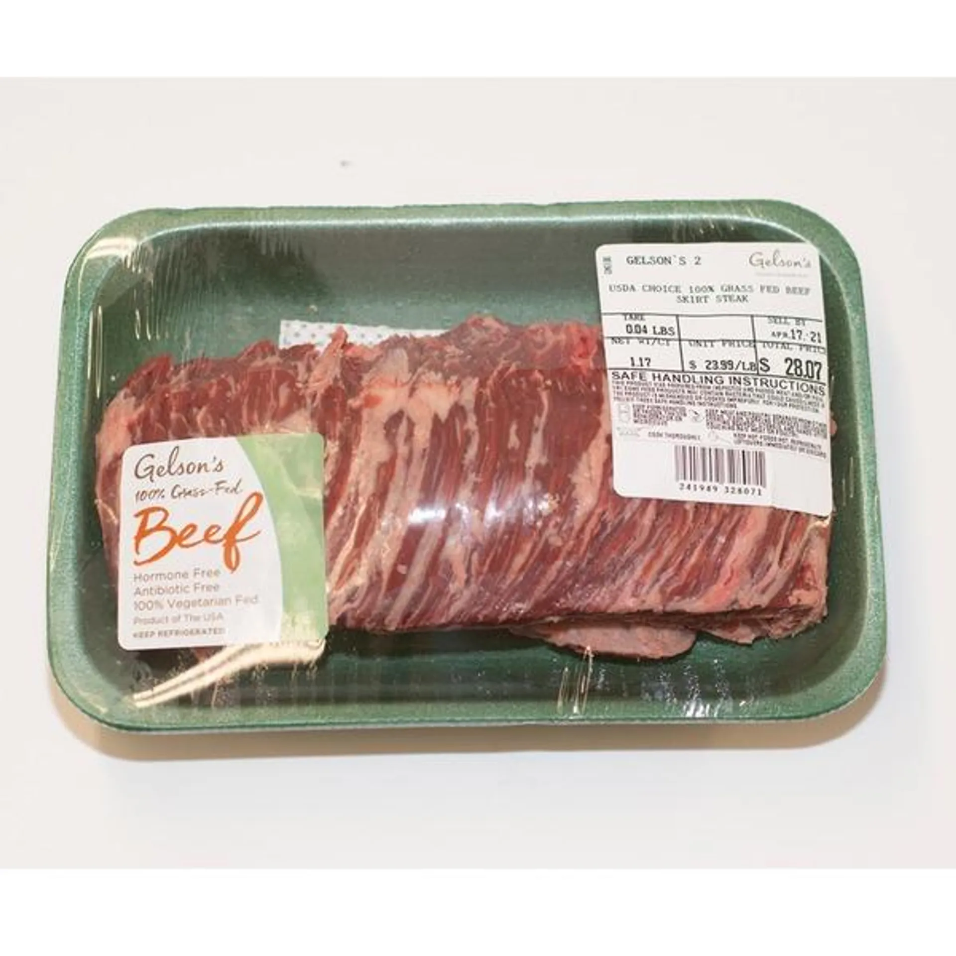 Gelson's Grass Fed Beef Skirt Steak