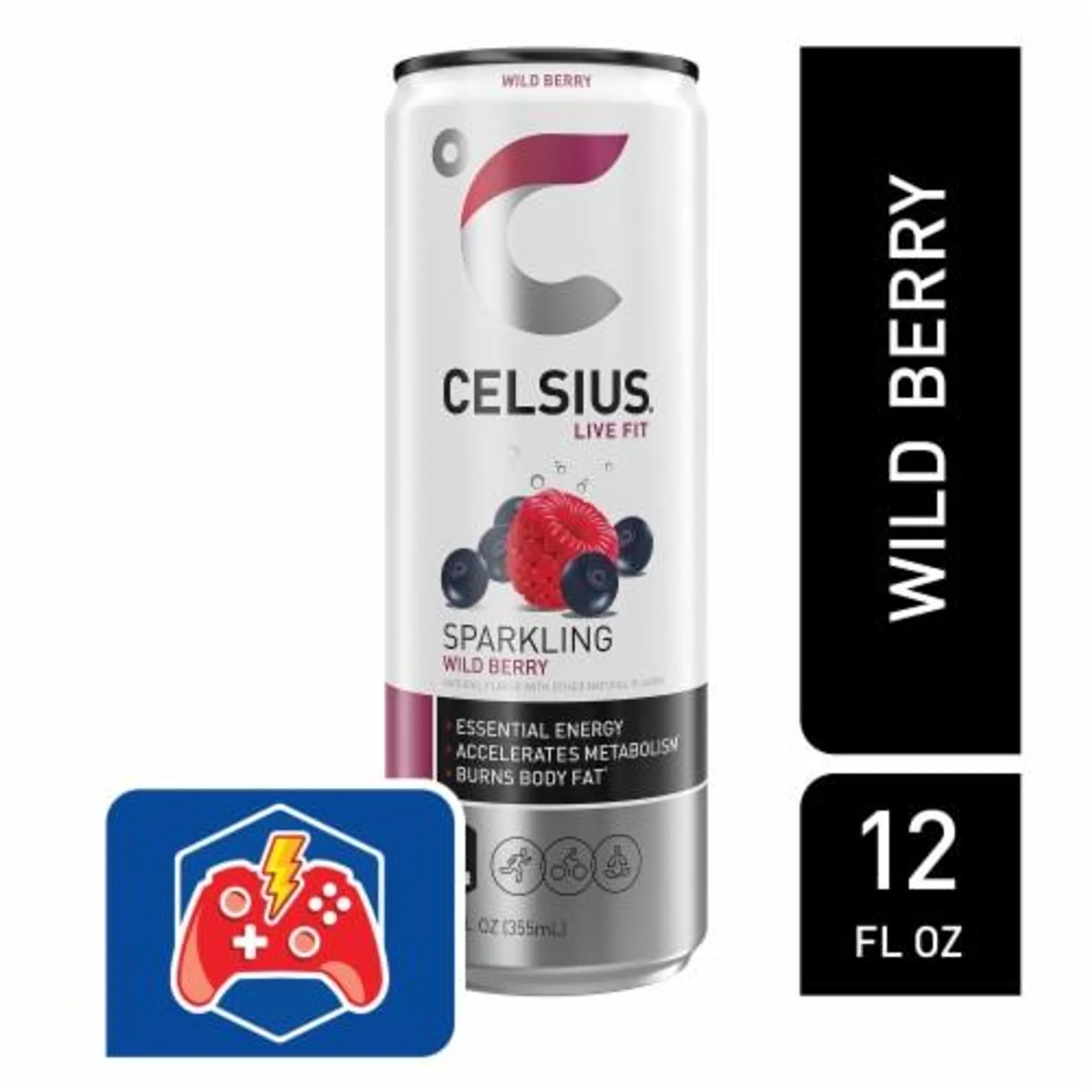 CELSIUS® Sparkling Wild Berry Energy Drink Can