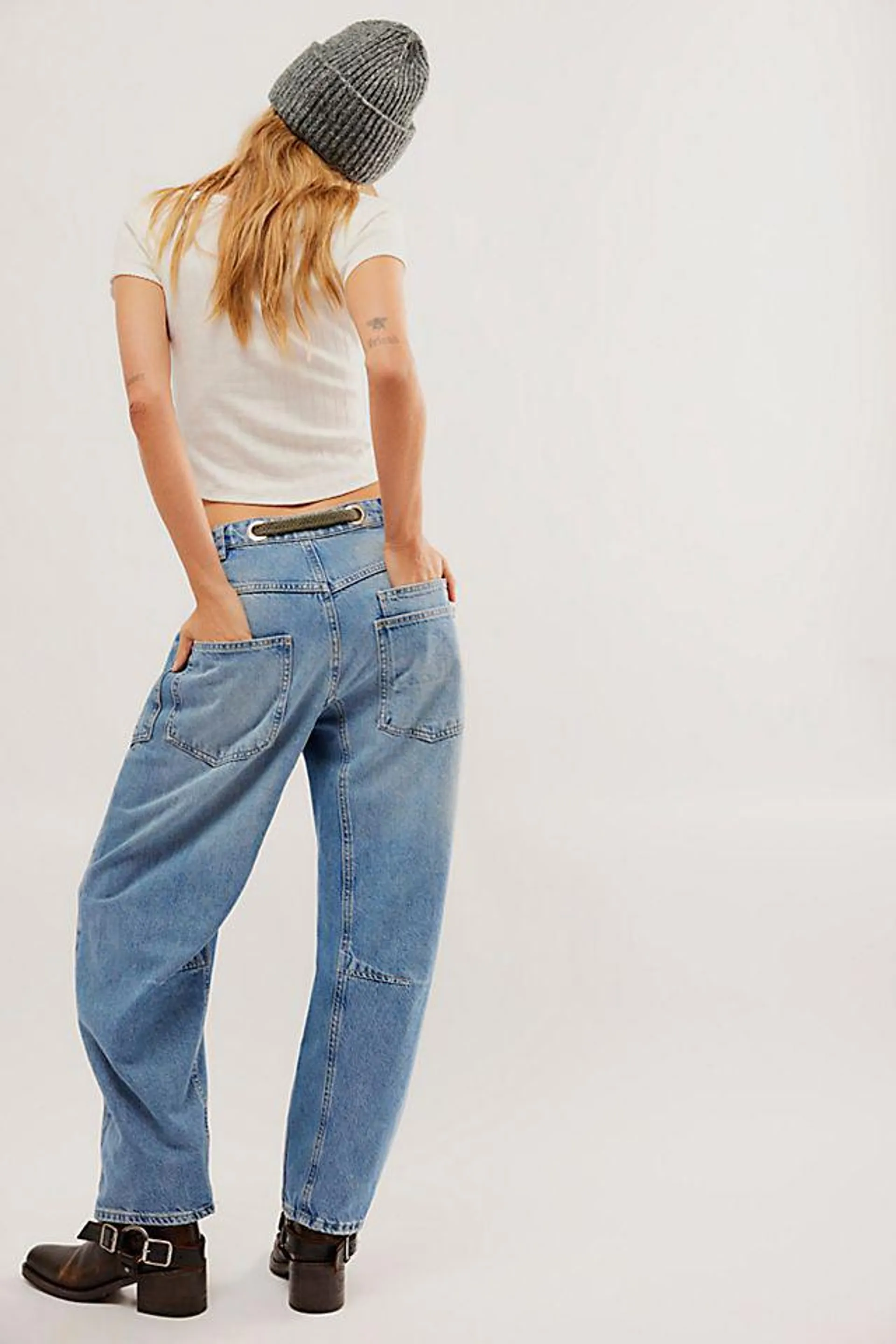 We The Free Moxie Pull-On Barrel Jeans