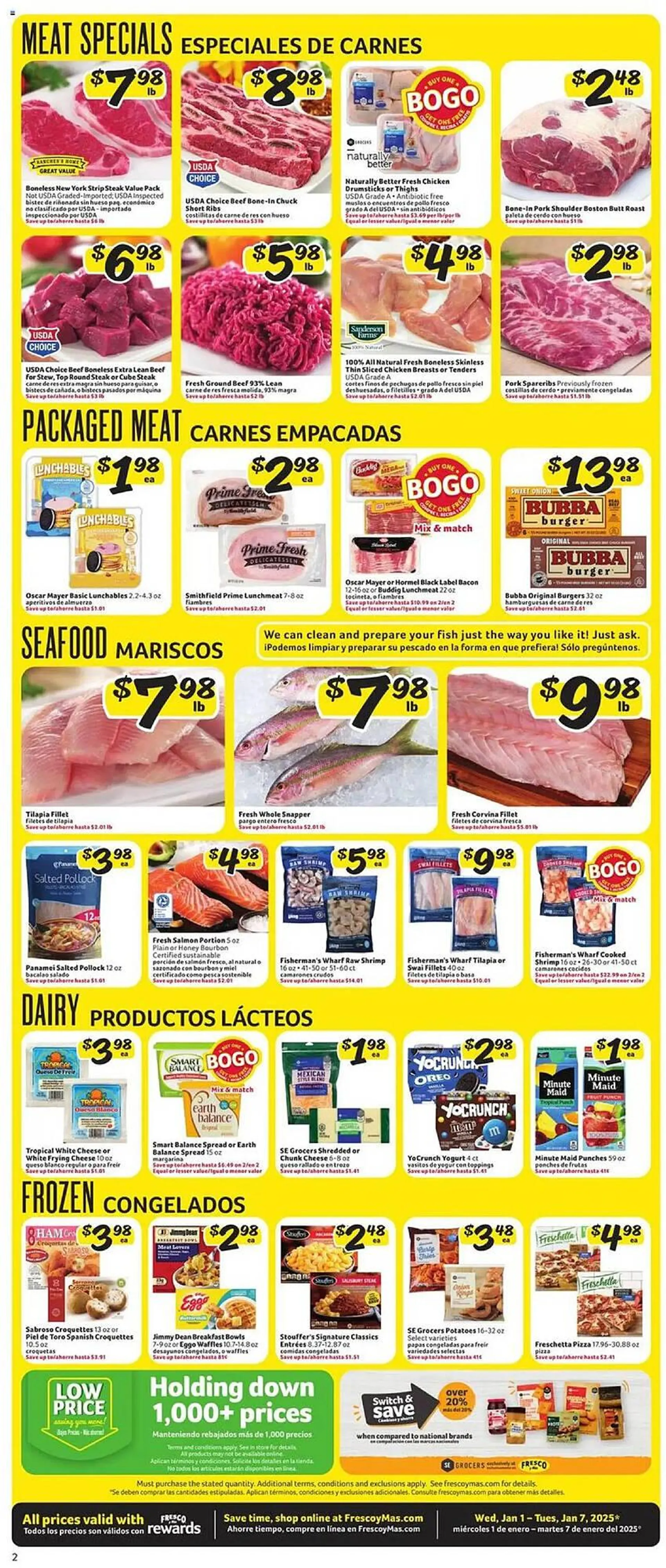 Weekly ad Fresco y Más Weekly Ad from January 1 to January 7 2025 - Page 2