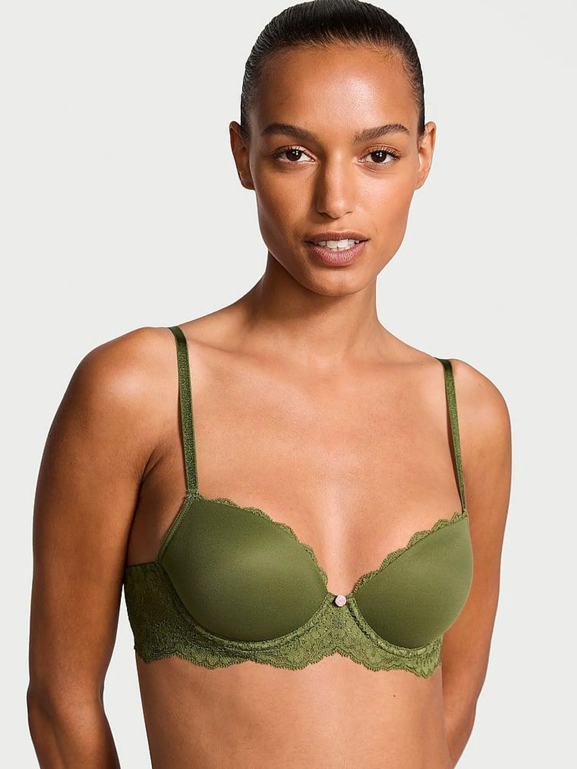 Smooth & Lace Lightly Lined Classic Coverage Demi Bra