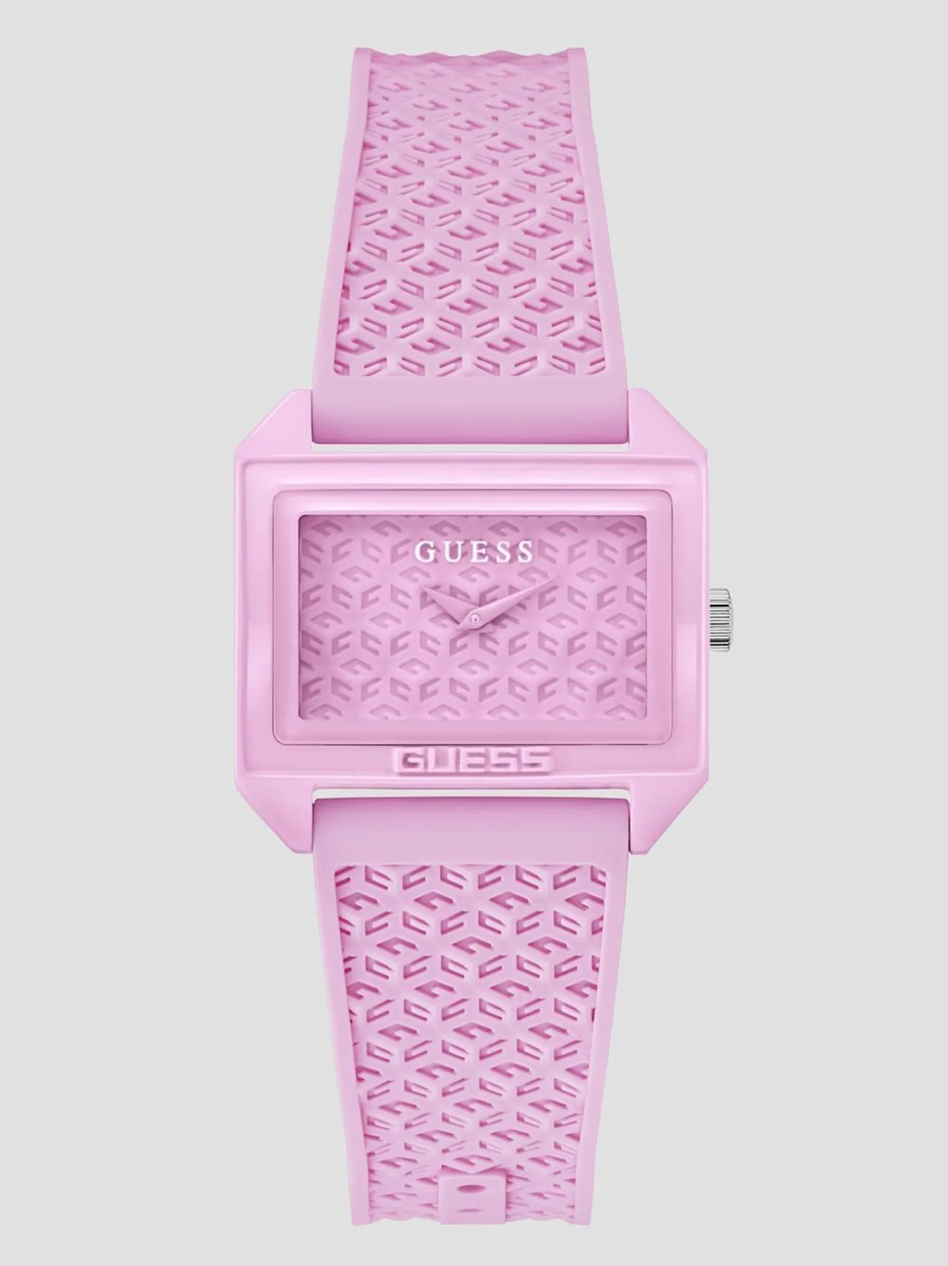 Pink Silicon Analog Watch