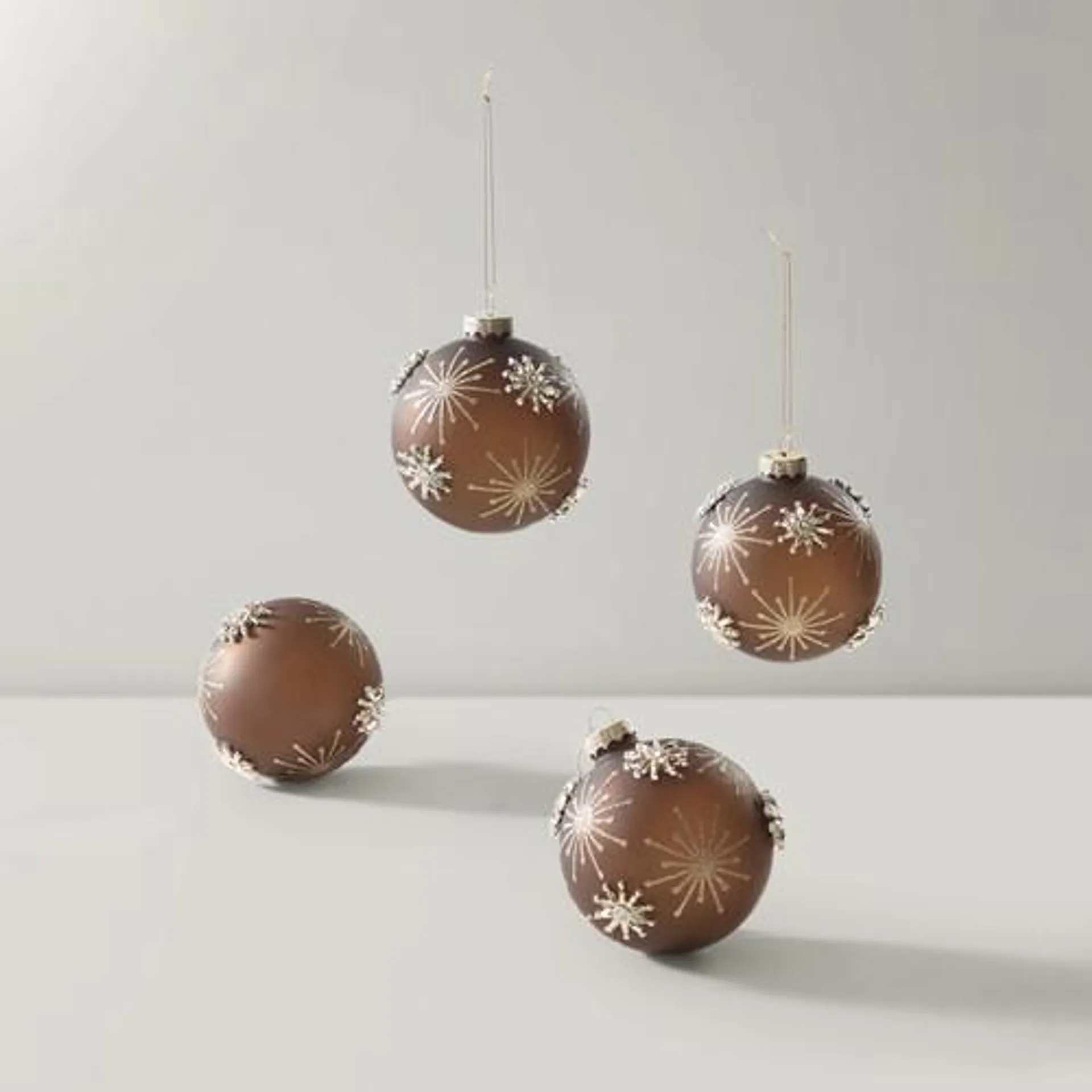 Jeweled Ornament - Set of 4