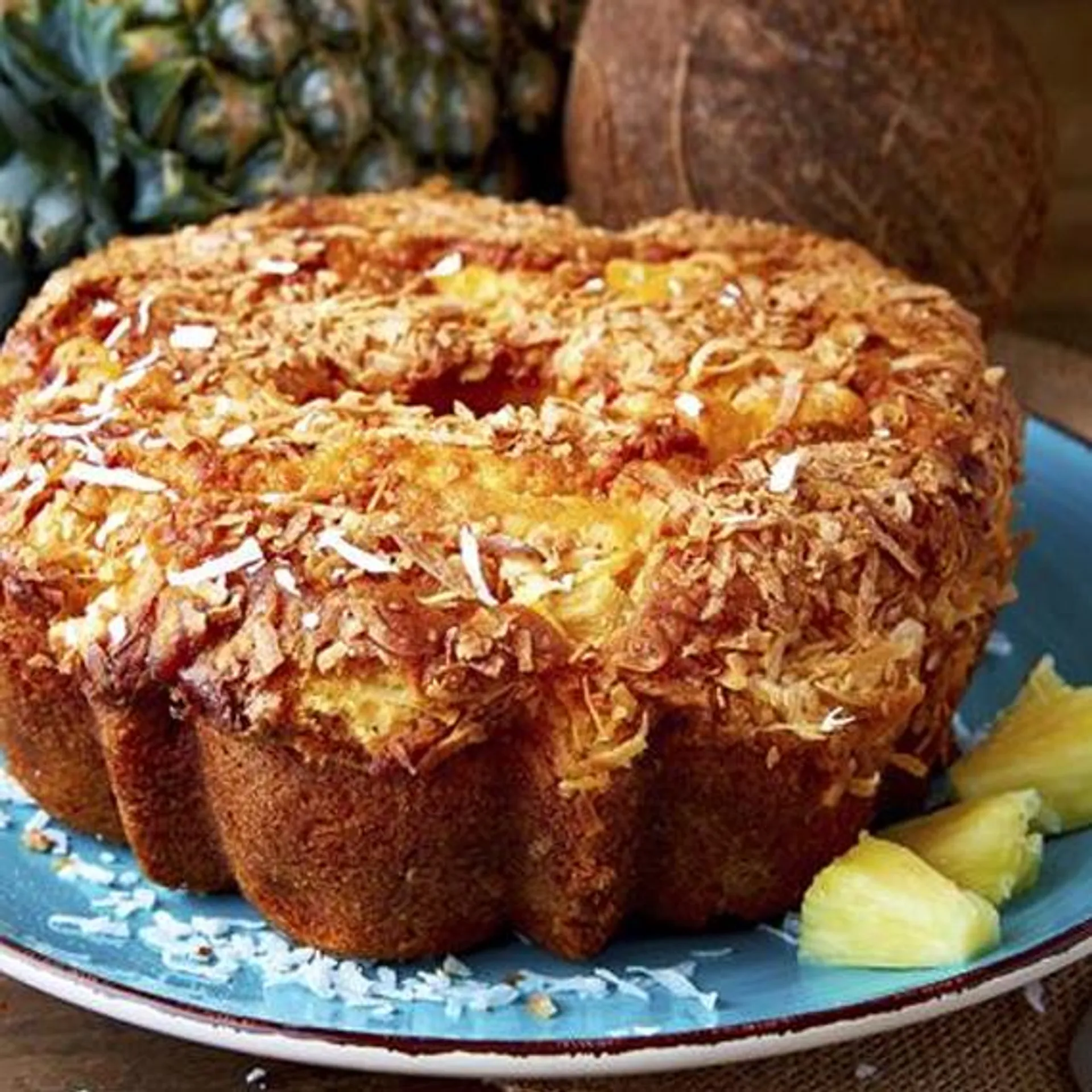 My Grandma's Pineapple Coconut Coffee Cake