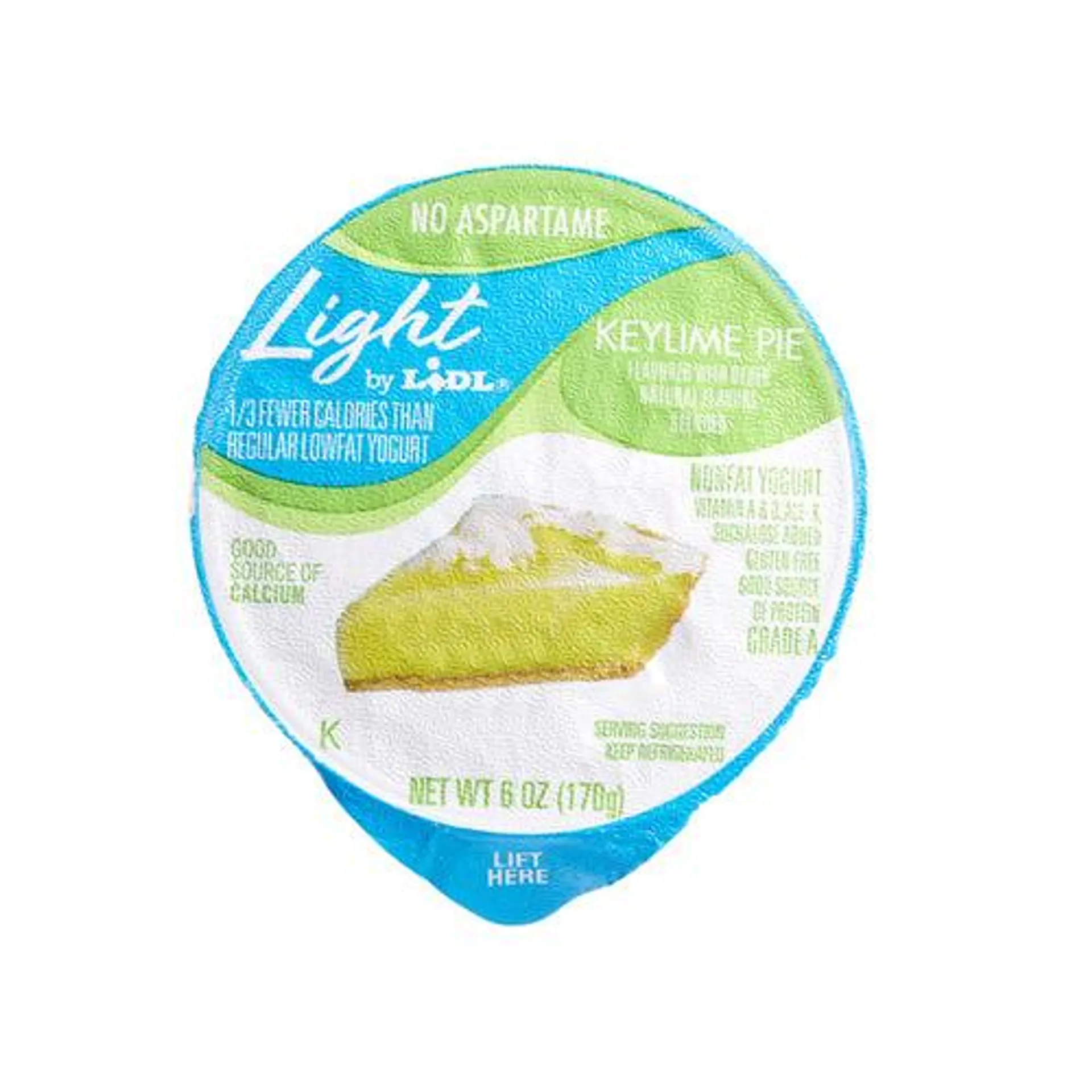 light yogurt, key lime pie