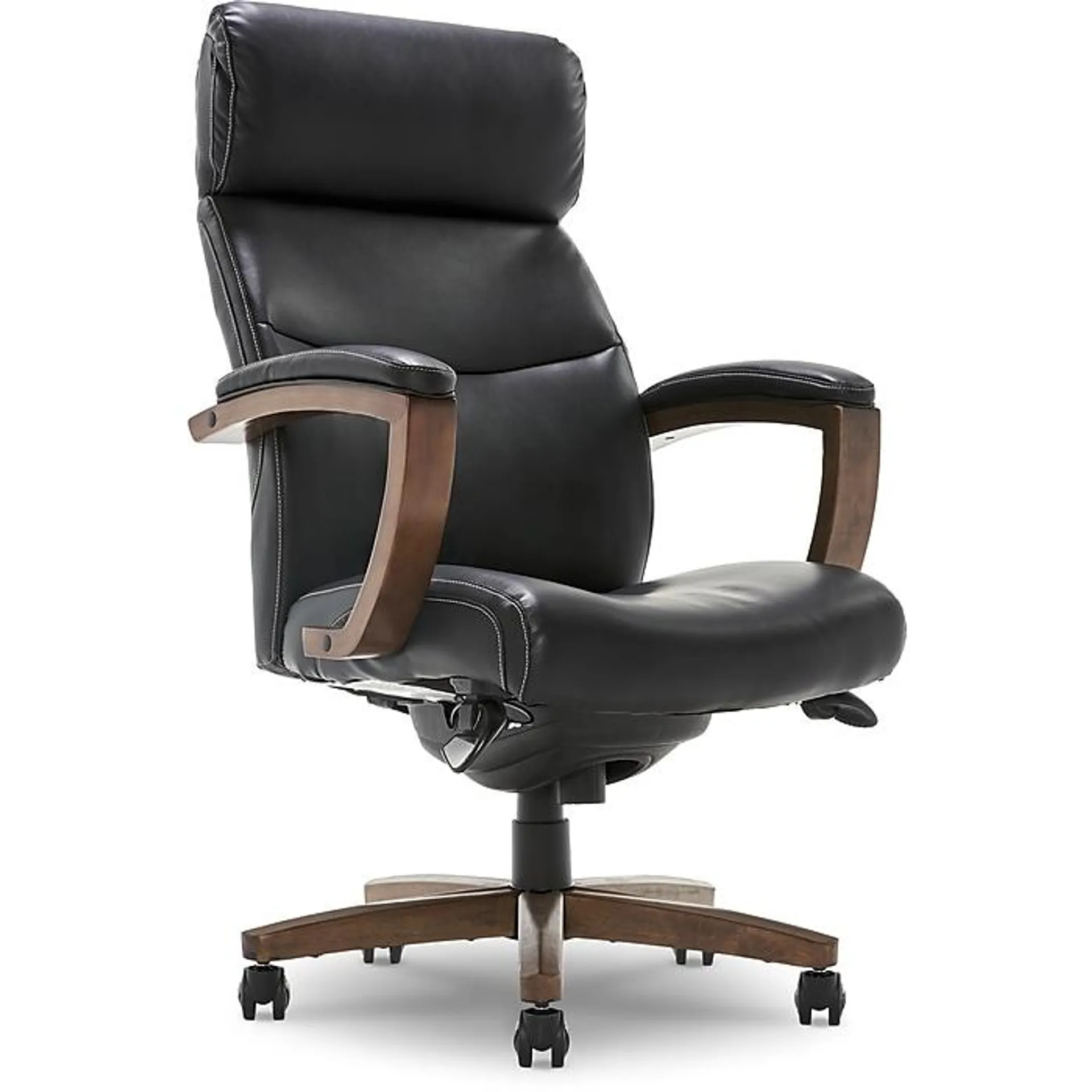 La-Z-Boy Greyson Ergonomic Bonded Leather Swivel Executive Chair,